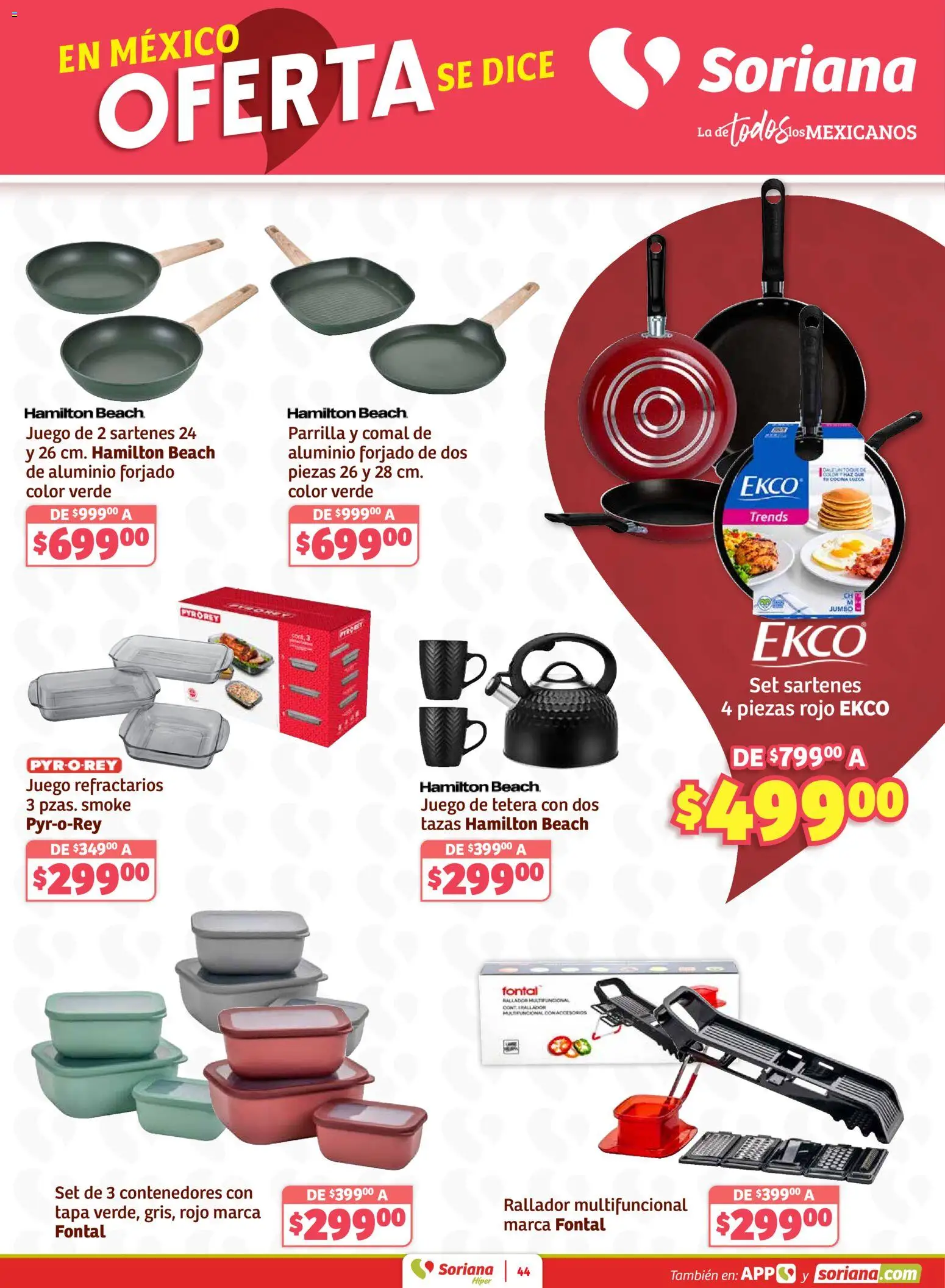 Nuevas ofertas de Soriana válidas en toda la República Mexicana desde el 15.01.2026. ¡Encuentra las mejores ofertas en Soriana - Preciazazaso Híper: Camp, Chia, Oax, Q. Roo, Tab, Yuc! | Página: 45 | Productos: Champagne, Juego, Té, Vasos