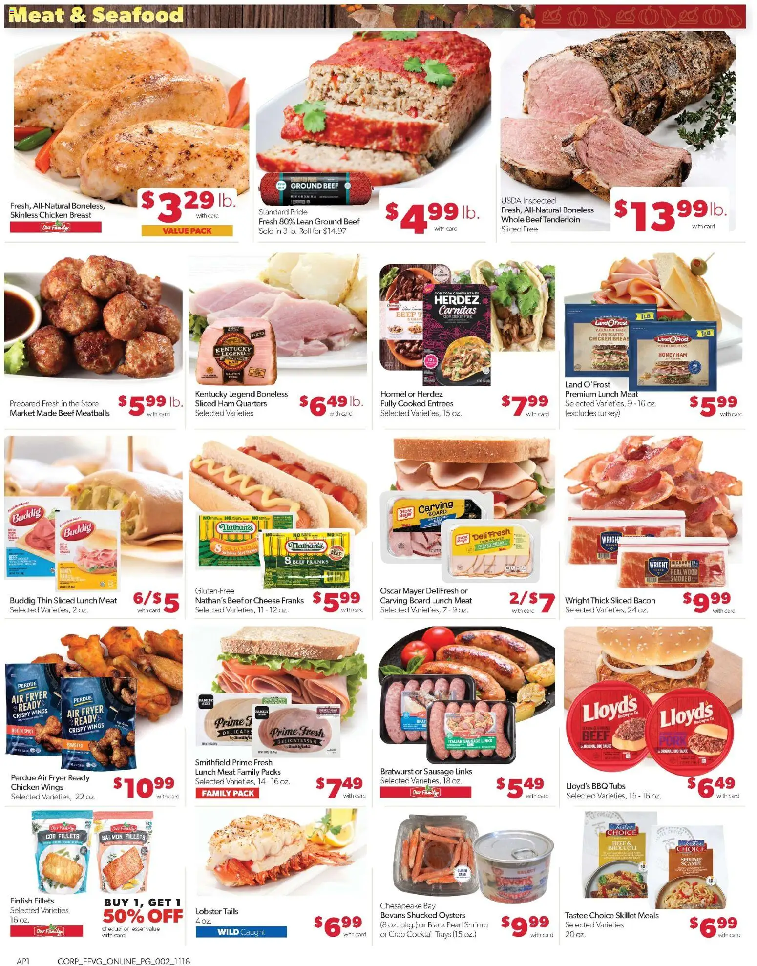 Family Fare Weekly Ad - MI - valid from 16.11.2025 | Page: 8 | Products: Fryer, Broccoli, Sausage, Oven