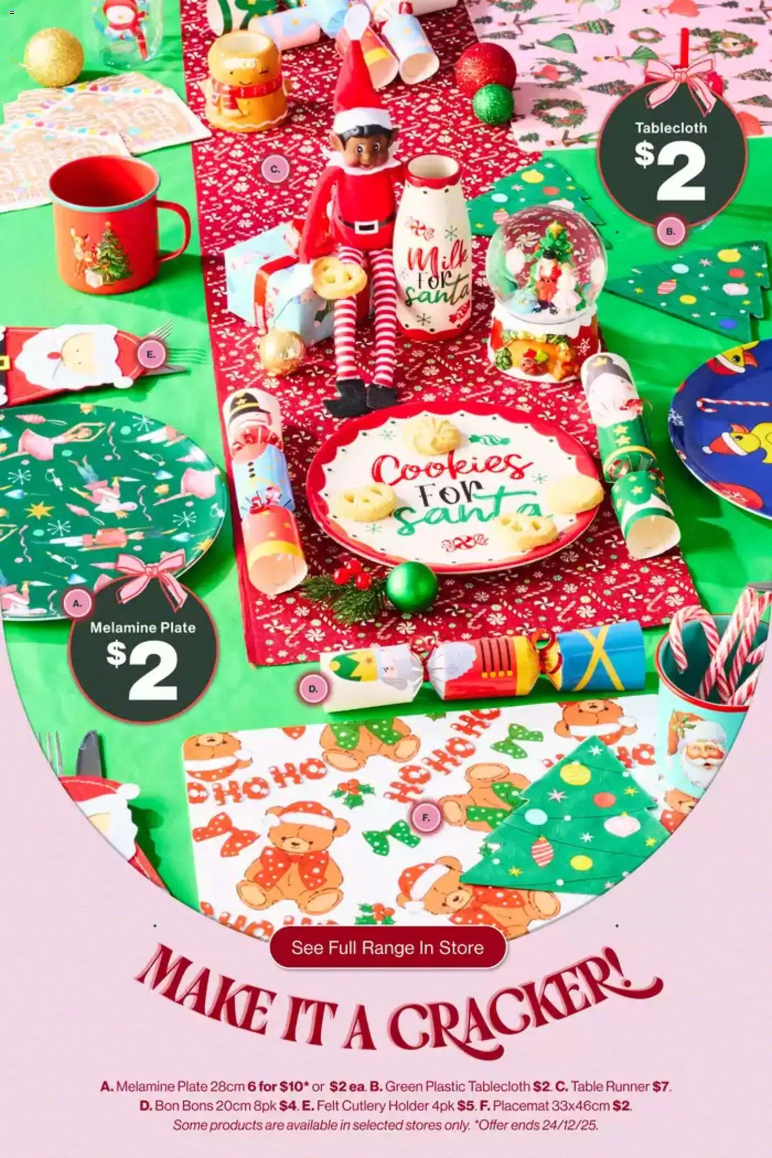 The Reject Shop catalogue - valid from 17.12.2025 | Page: 7 | Products: Cutlery, Table, Milk, Table runner