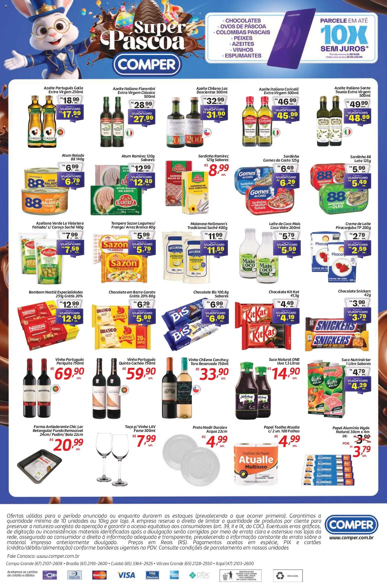 Comper Folheto - válido de 09.03.2026 | Página: 2 | Produtos: Azeitonas, Ovos, Suco, Bolo