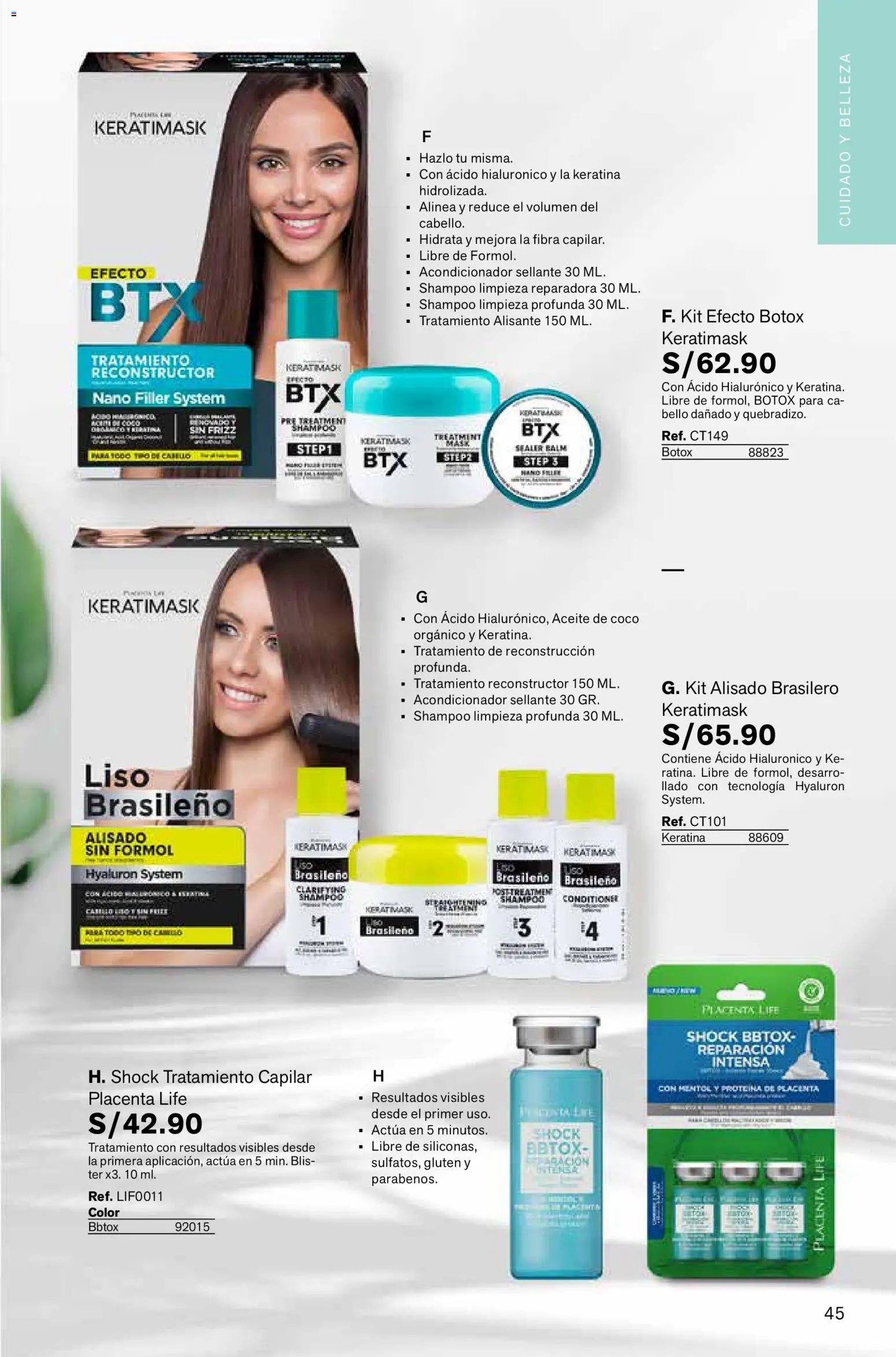 Catálogo Leonisa válido desde 06.03.2026 | Página: 45 | Productos: Shampoo, Acondicionador, Aceite