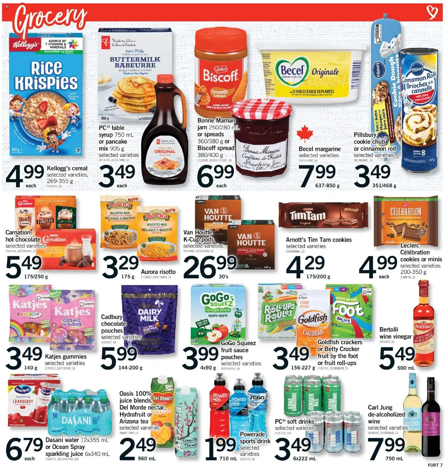 Fortinos flyer valid from 05.03.2026 | Page: 8 | Products: Rice, Cookies, Table, Milk