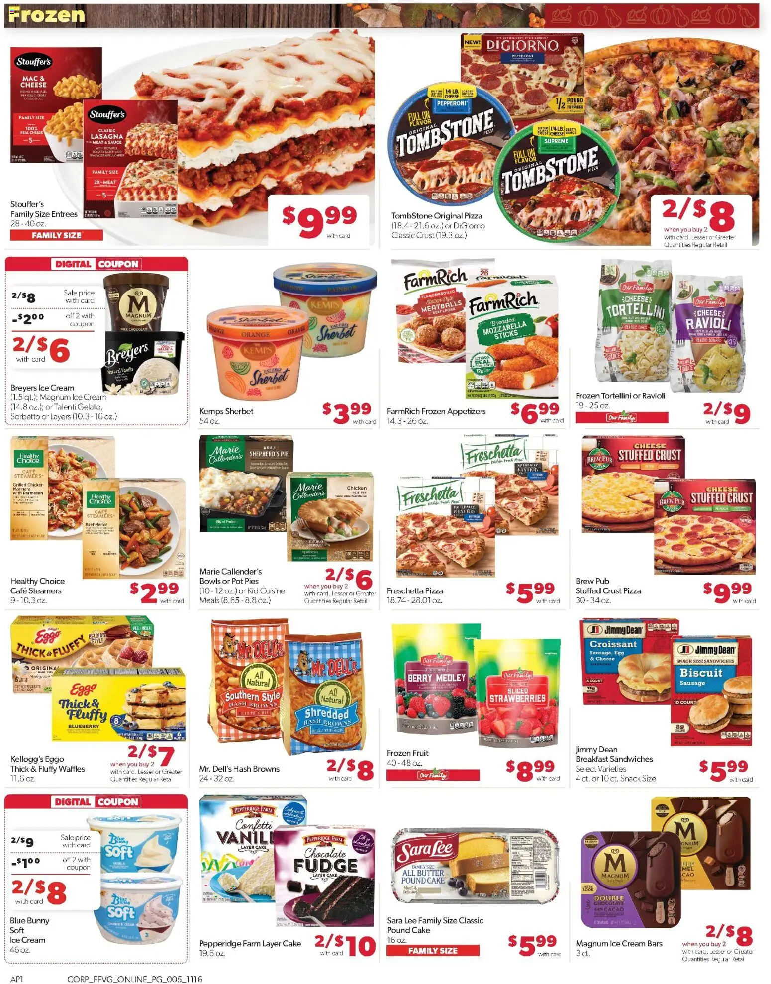 Family Fare Weekly Ad - MI - valid from 16.11.2025 | Page: 13 | Products: Chocolate, Pizza, Strawberries, Cream