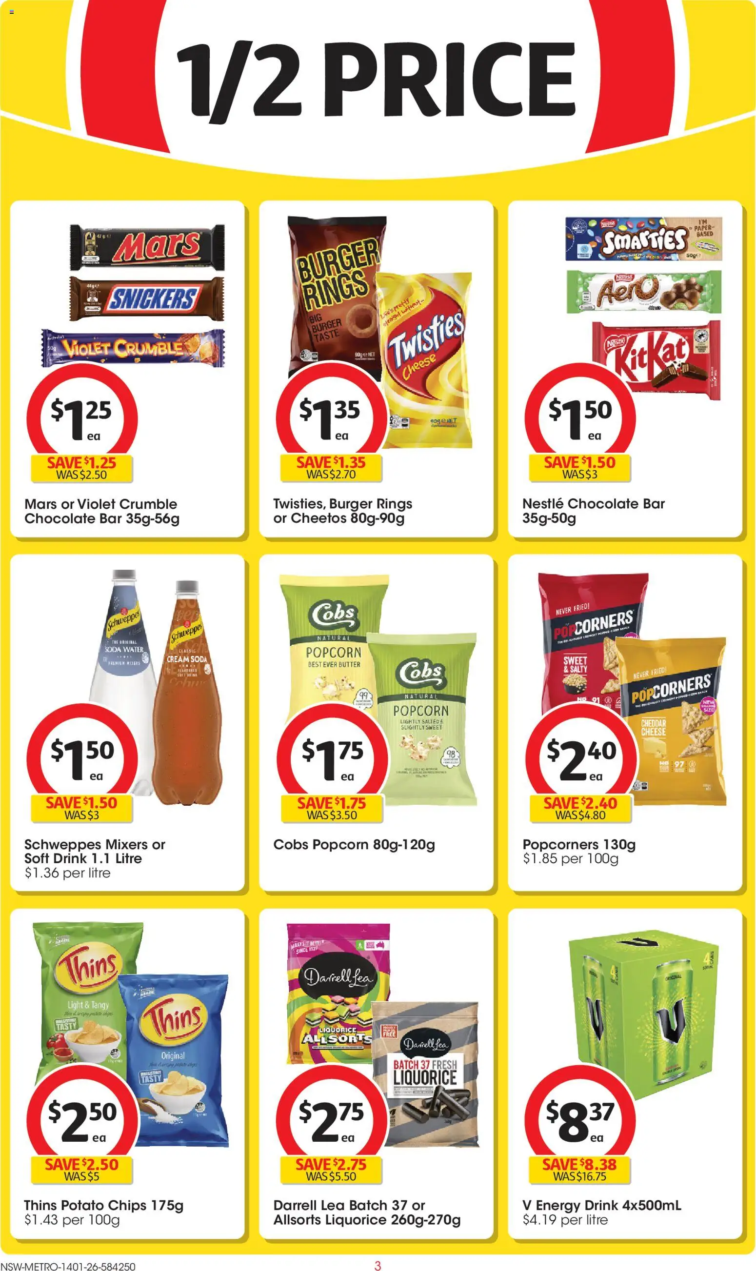 Coles catalogue - valid from 14.01.2026 | Page: 3 | Products: Light, Cheese, Cream, Salt