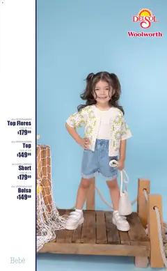 Vista previa de Del Sol y Woolworth catálogo Luce la Primavera, nuevo folleto de la tienda, válido en México a partir del 26.02.2026 | Página: 33 | Productos: Bolsa, Top, Short