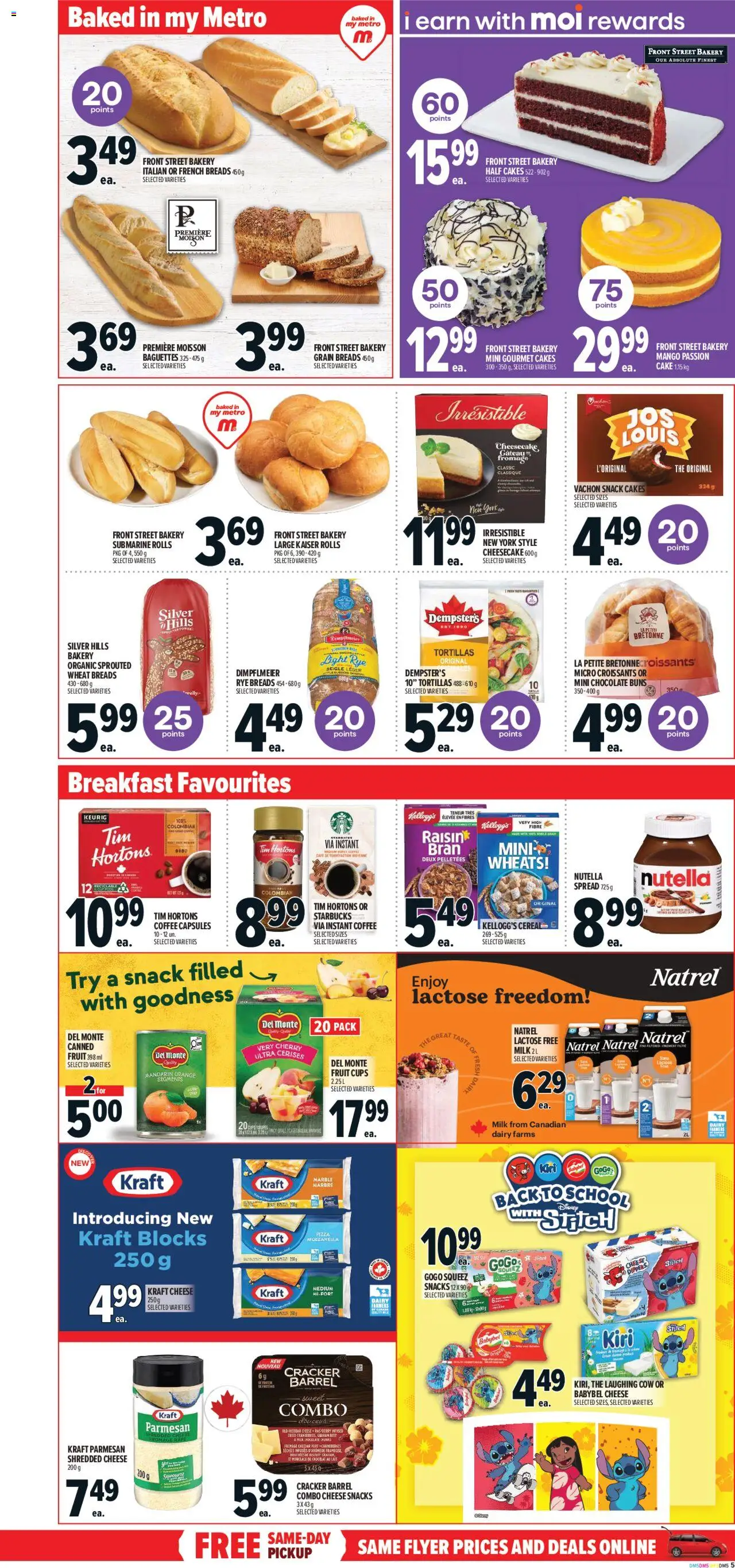 Metro flyer valid from 04.09.2025 | Page: 10 | Products: Bakery, Milk, Chocolate, Pizza