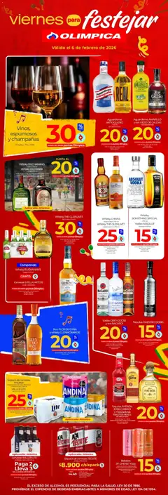 Olímpica - Viernes para festejar -  Vista previa de la revista de la tienda Olímpica valido desde el 06.02.2026