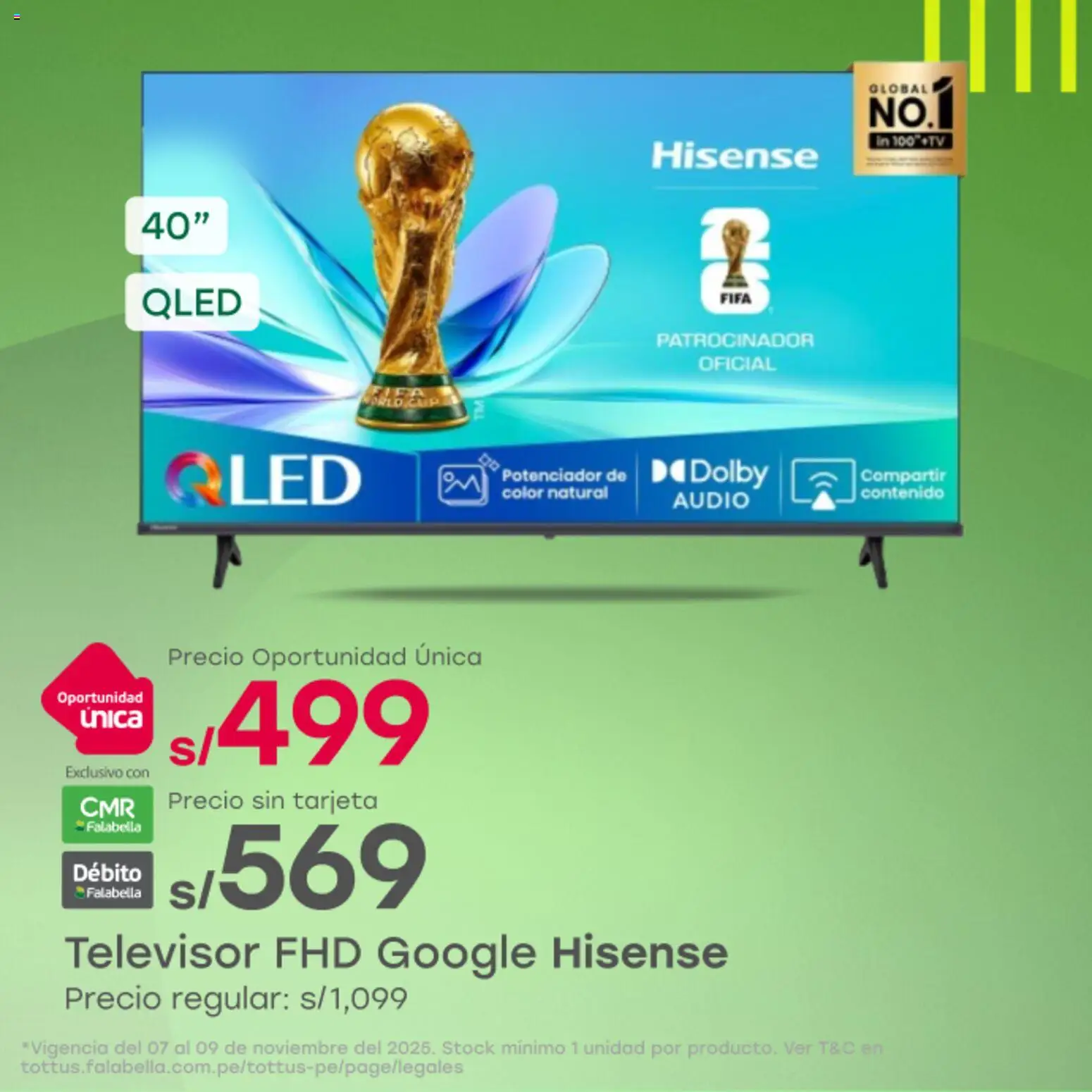 Catálogo Tottus válido desde 07.11.2025 | Página: 3 | Productos: Televisor, Audio