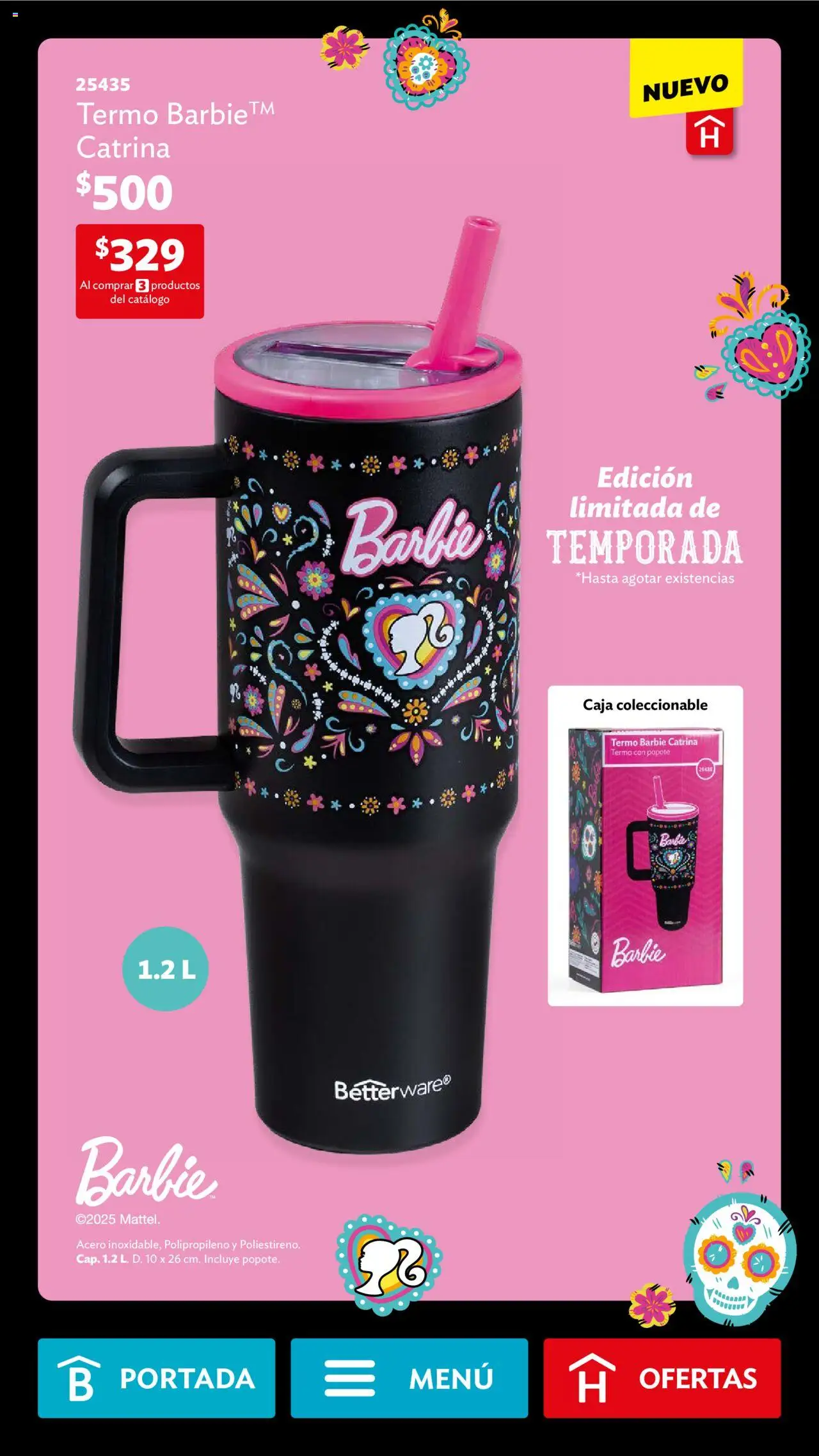 Nuevas ofertas de Betterware válidas en toda la República Mexicana desde el 29.09.2025. ¡Encuentra las mejores ofertas en Betterware - Campaña 10 2025! | Página: 118 | Productos: Caja, Termo