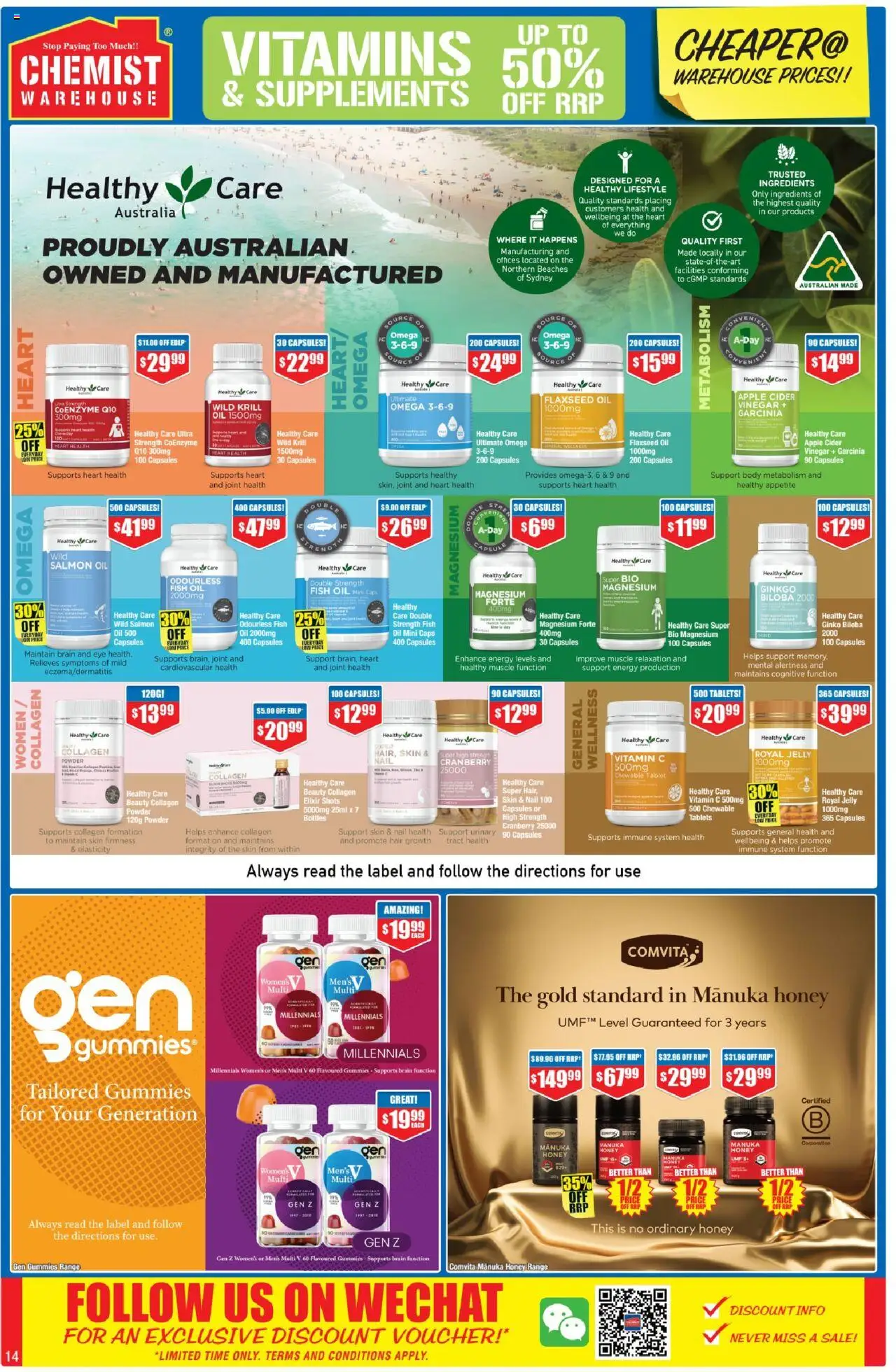 Chemist Warehouse catalogue - valid from 02.10.2025 | Page: 14 | Products: Powder, Oil, Salmon, Tablet