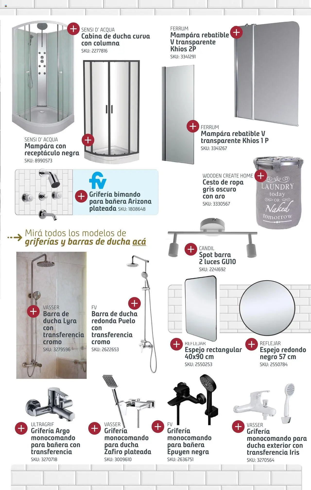 Sodimac catálogo │ válido desde el 24.07.2024 | Página: 9 | Productos: Bañera, Ducha, Espejo, Ropa