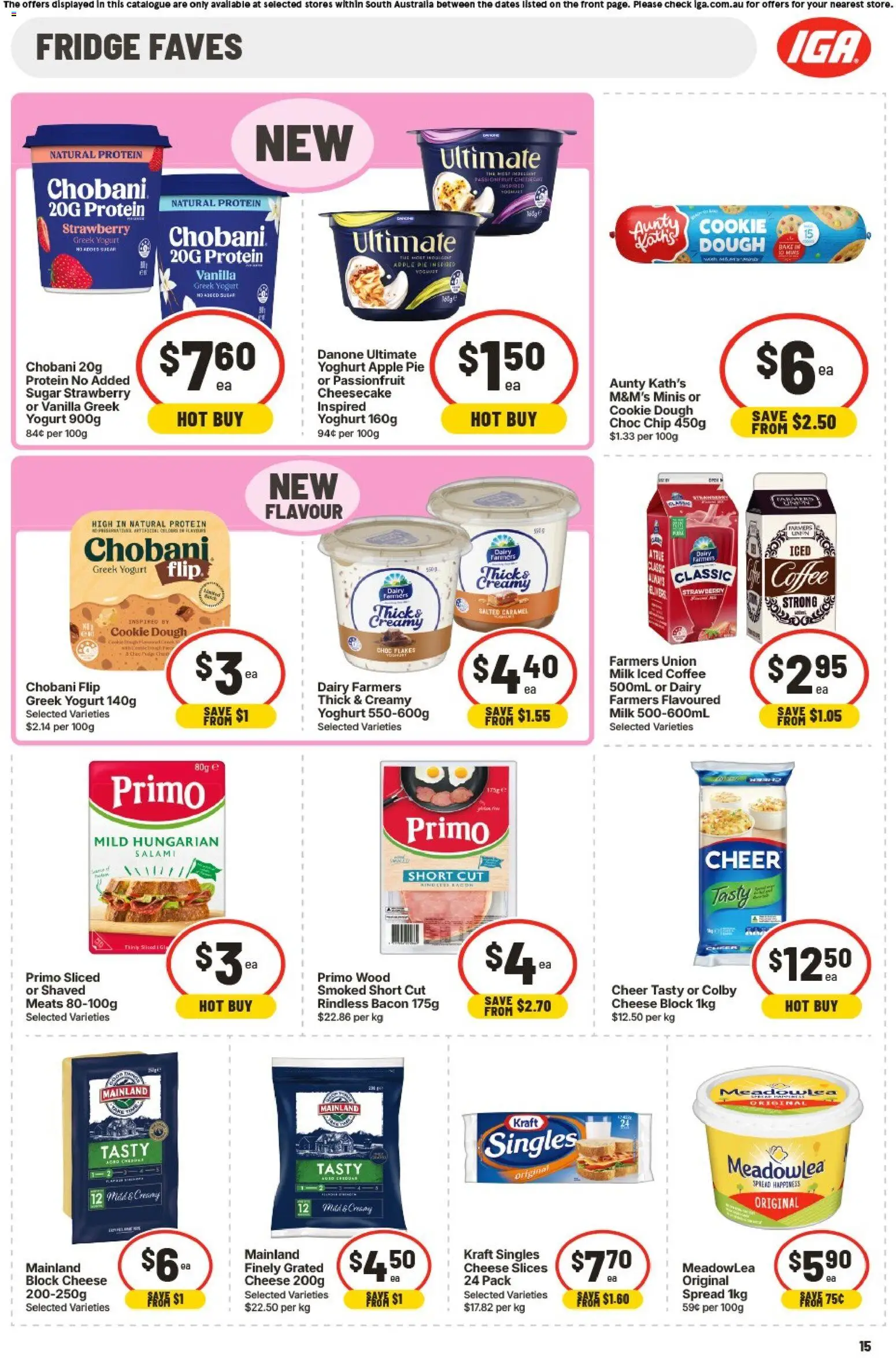 IGA catalogue - valid from 15.04.2026 | Page: 11 | Products: Milk, Dairy, Salami, Wood