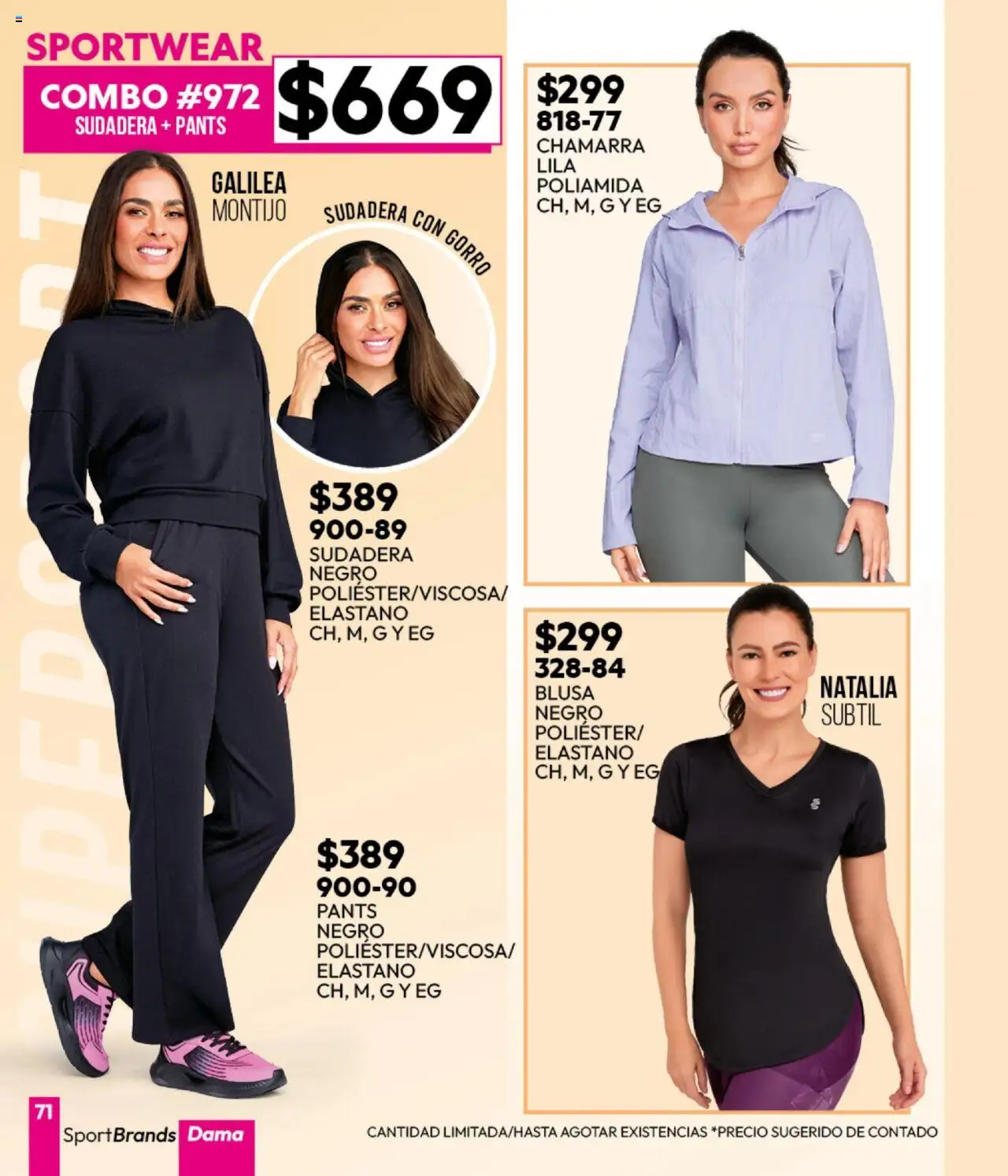Nuevas ofertas de Cklass válidas en toda la República Mexicana desde el 16.09.2025. ¡Encuentra las mejores ofertas en Cklass - Catálogo Invierno Sportbrands! | Página: 72 | Productos: Blusa, Chamarra, Sudadera, Pants