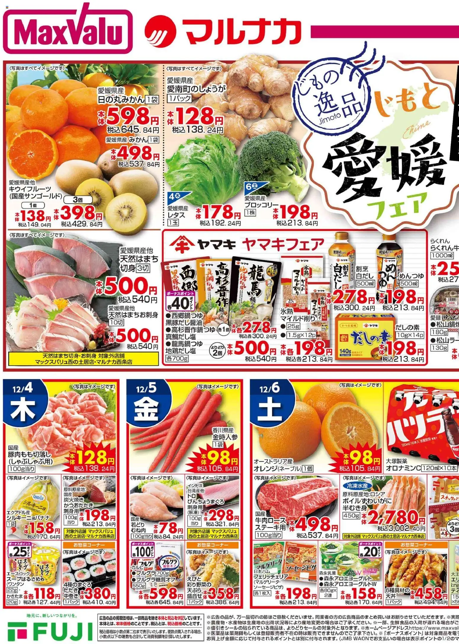 {H1} | ページ: 4 | 製品: みかん, ブロッコリー, キウイフルーツ, 天ぷら