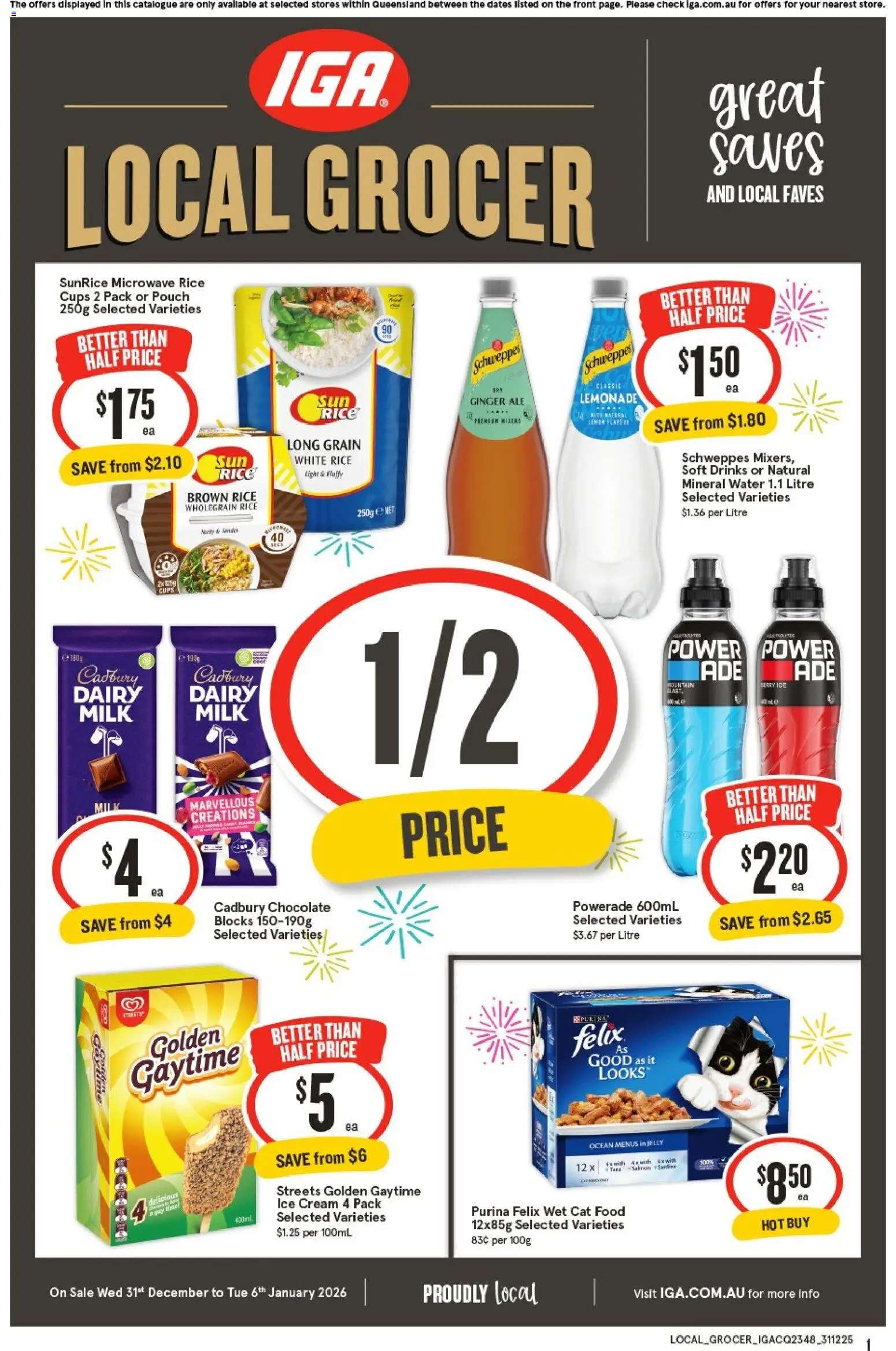IGA catalogue - valid from 31.12.2025 | Page: 1 | Products: Cups, Milk, Dairy, Cream