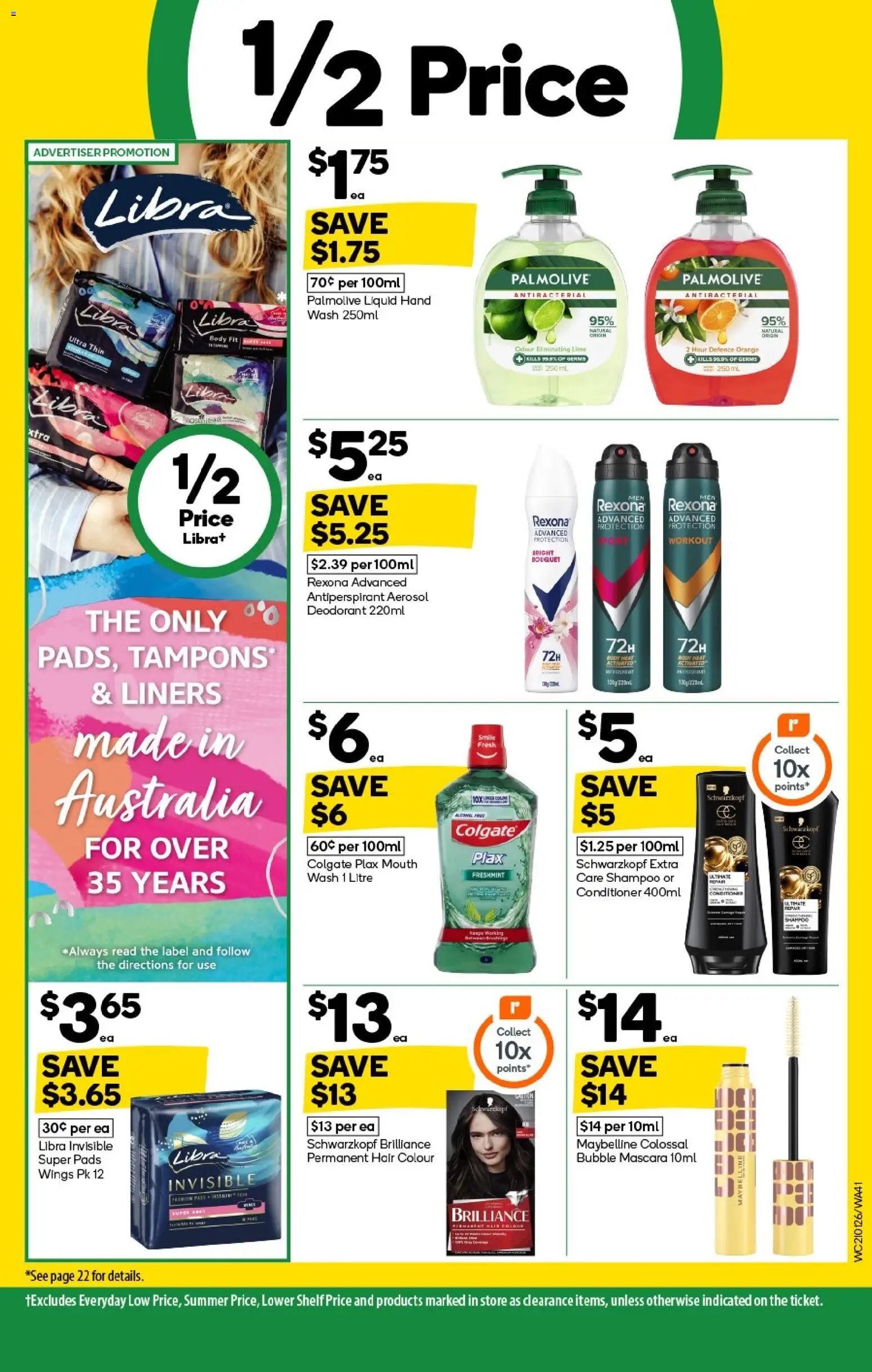 Woolworths catalogue - valid from 21.01.2026 | Page: 41 | Products: Shelf, Shampoo, Antiperspirant, Lime