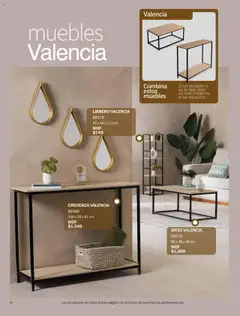 Vista previa de Vianney - Catálogo - Biasi, nuevo folleto de la tienda, válido en México a partir del 05.09.2025 | Página: 6 | Productos: Recibidor, Mesa