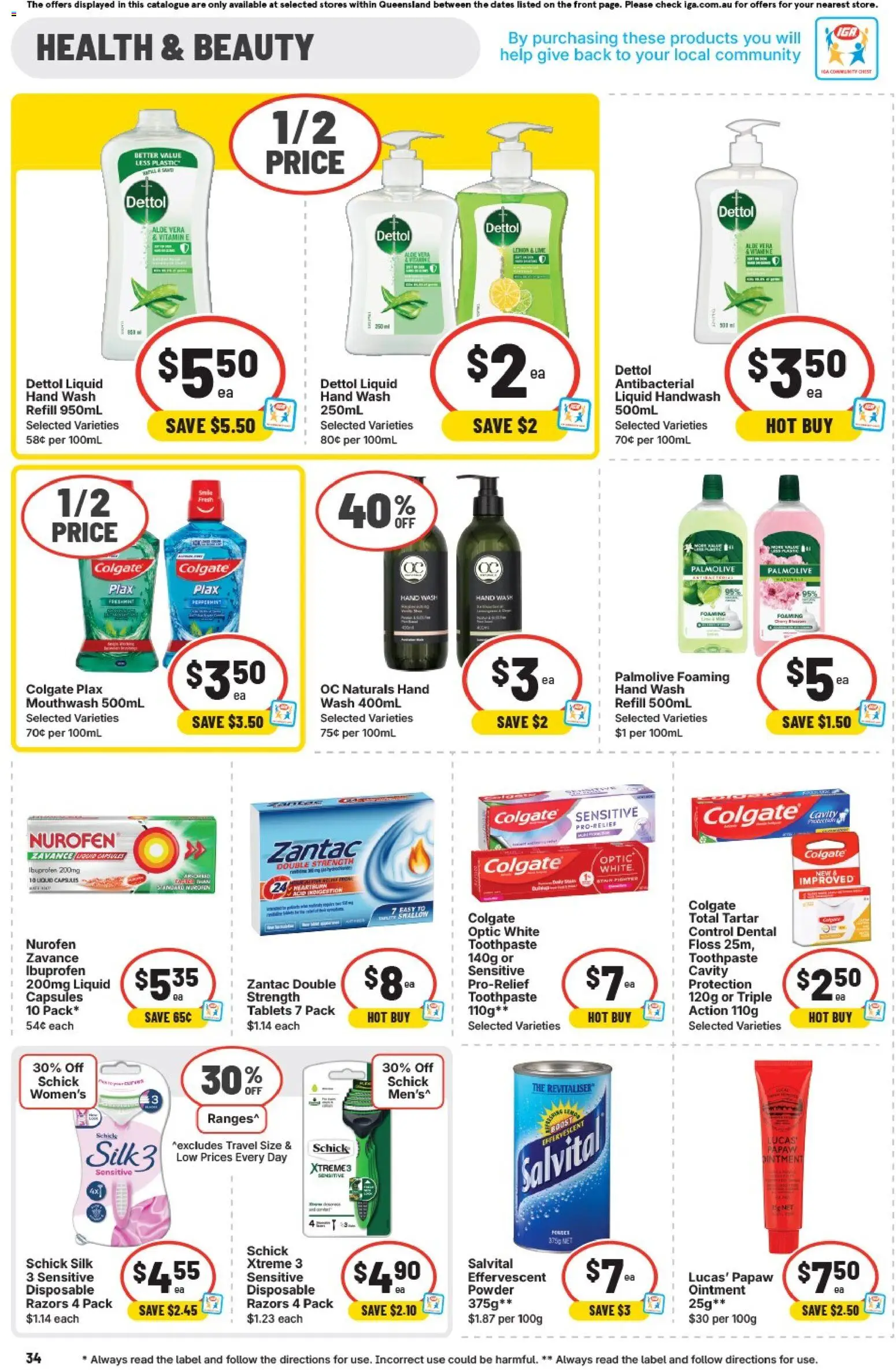 IGA catalogue - valid from 21.01.2026 | Page: 30 | Products: Toothpaste, Tablets, Vitamin, Hand wash
