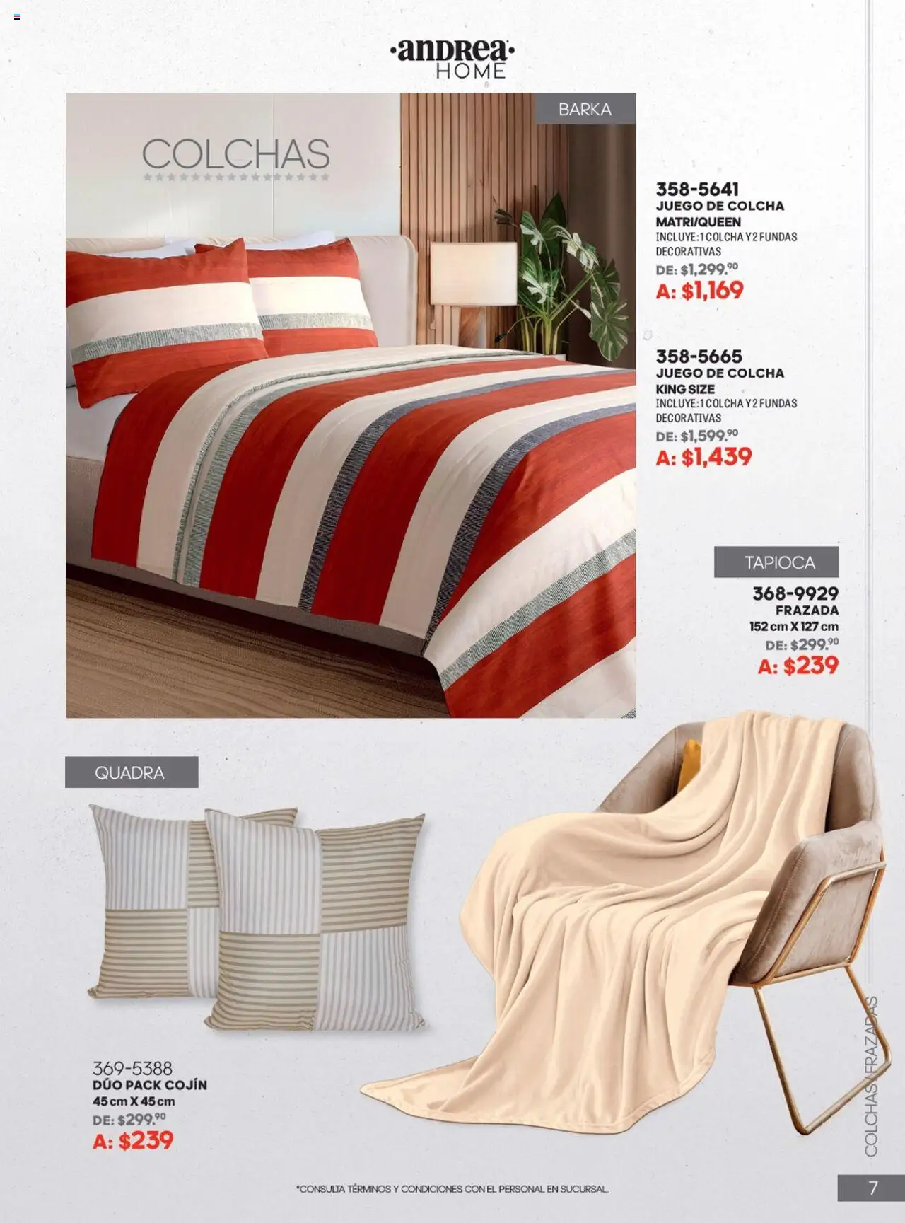 Nuevas ofertas de Andrea válidas en toda la República Mexicana desde el 22.06.2025. ¡Encuentra las mejores ofertas en Andrea catálogo Home! | Página: 7 | Productos: Juego