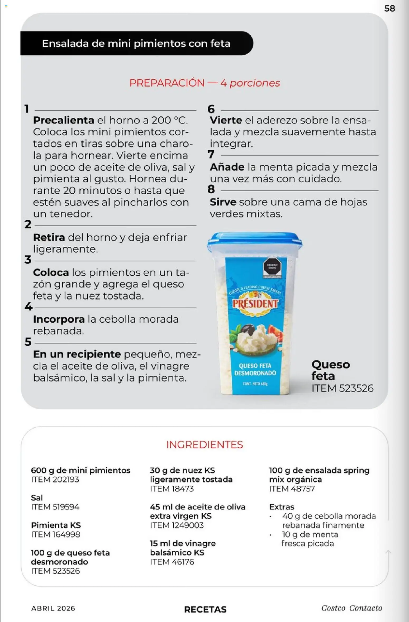 Nuevas ofertas de Costco válidas en toda la República Mexicana desde el 01.04.2026. ¡Encuentra las mejores ofertas en Costco Revista Abril 2026! | Página: 58 | Productos: Vinagre, Aceite de oliva, Nuez, Sobre