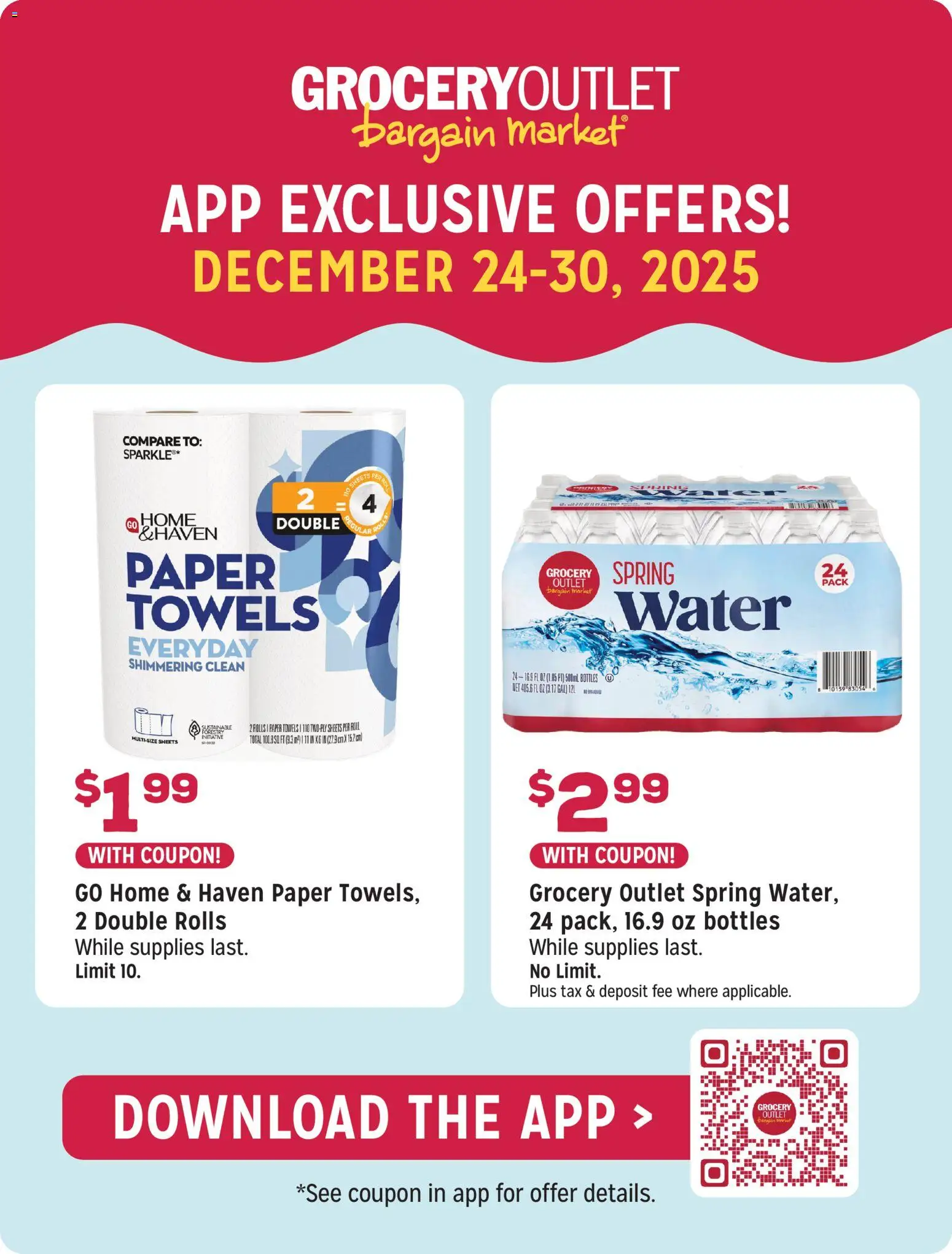 Grocery Outlet Weekly Ad - OH - valid from 24.12.2025 | Page: 4 | Products: Water