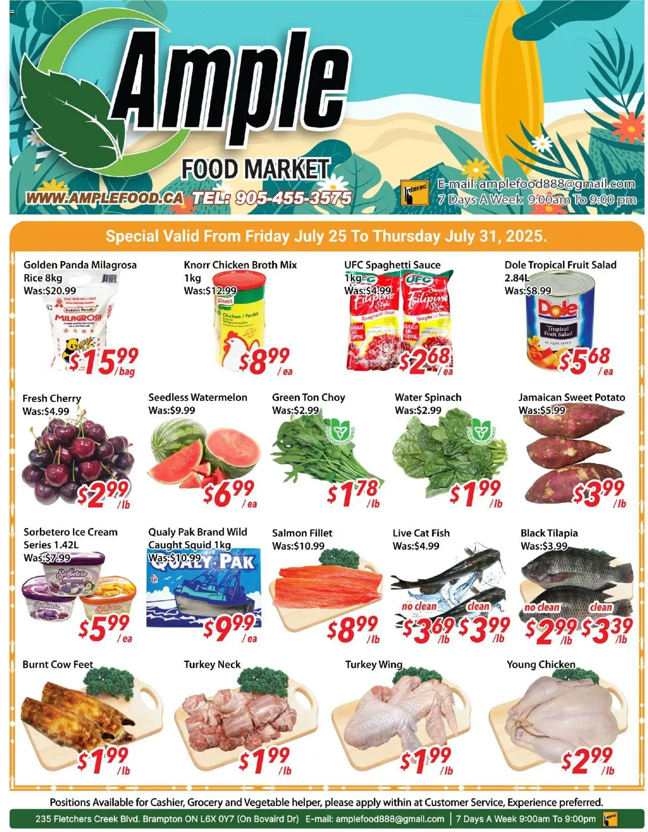Ample Food Market flyer valid from 25.07.2025 | Page: 1