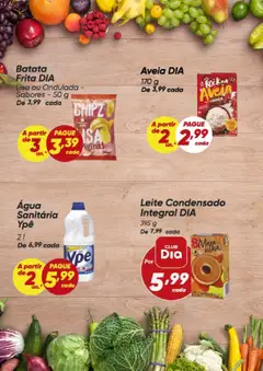 Dia Folheto - válido de 07.07.2025 | Página: 4 | Produtos: Leite, Aveia, Batata, Batata frita