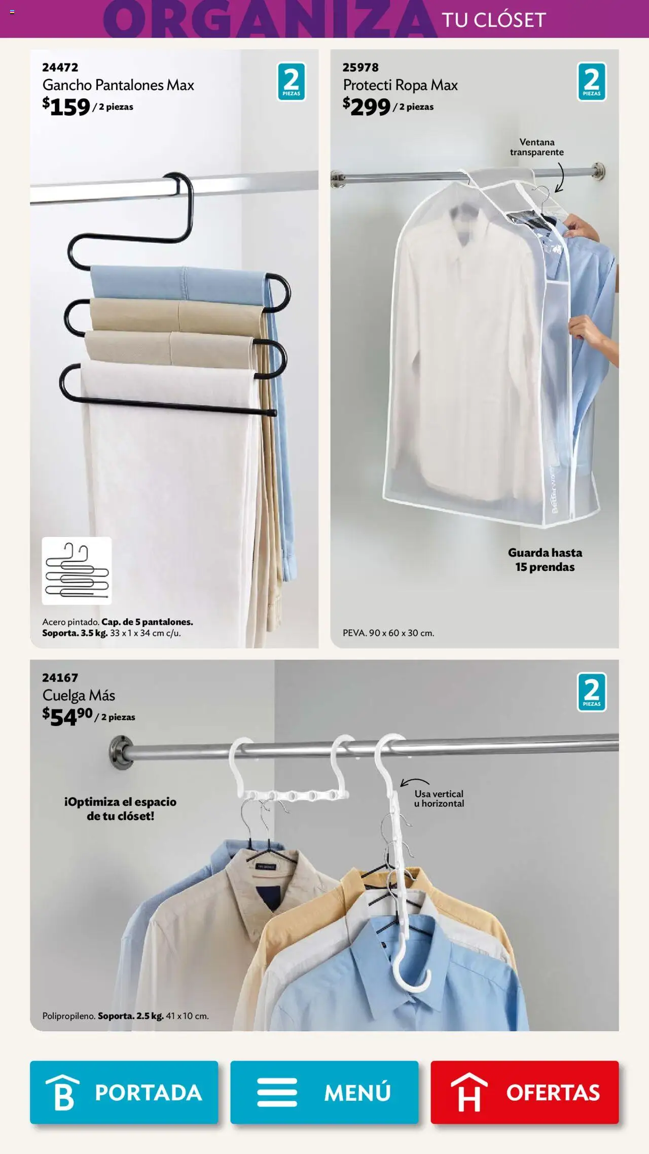 Nuevas ofertas de Betterware válidas en toda la República Mexicana desde el 01.09.2025. ¡Encuentra las mejores ofertas en Betterware - Campaña 9 2025! | Página: 16 | Productos: Pantalones, Ropa