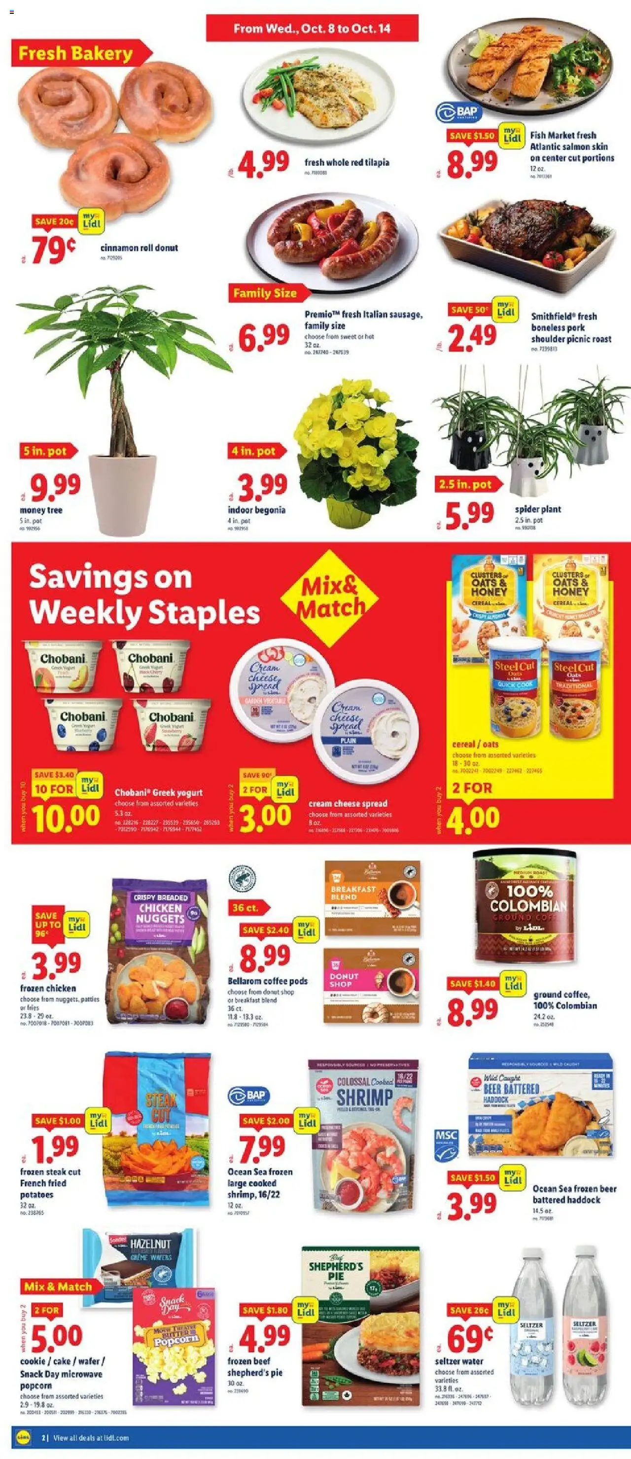 Lidl Weekly Ad - DC - valid from 08.10.2025 | Page: 2 | Products: Cheese, Coffee, Beer, Pork