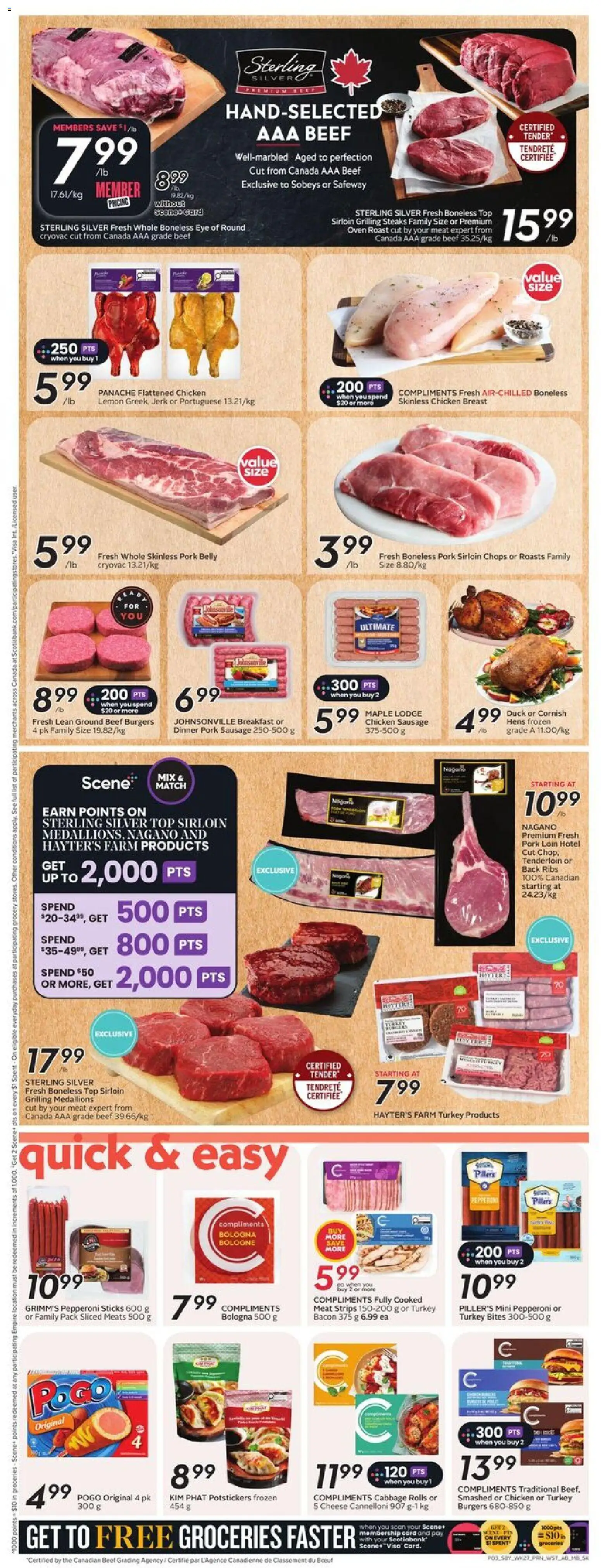 Safeway flyer valid from 30.10.2025 | Page: 6 | Products: Beef, Turkey, Oven, Cheese