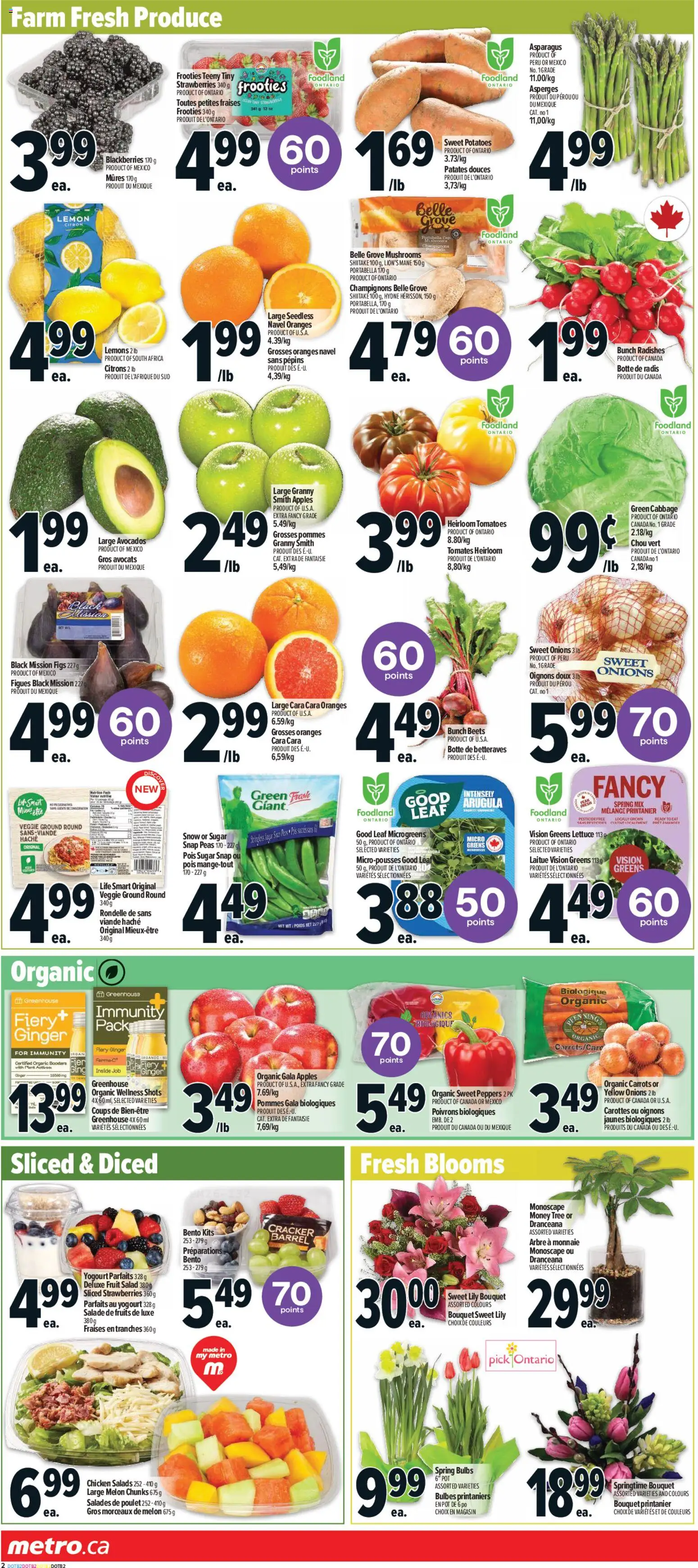 Metro flyer valid from 19.02.2026 | Page: 6 | Products: Strawberries, Salad, Potatoes, Oranges