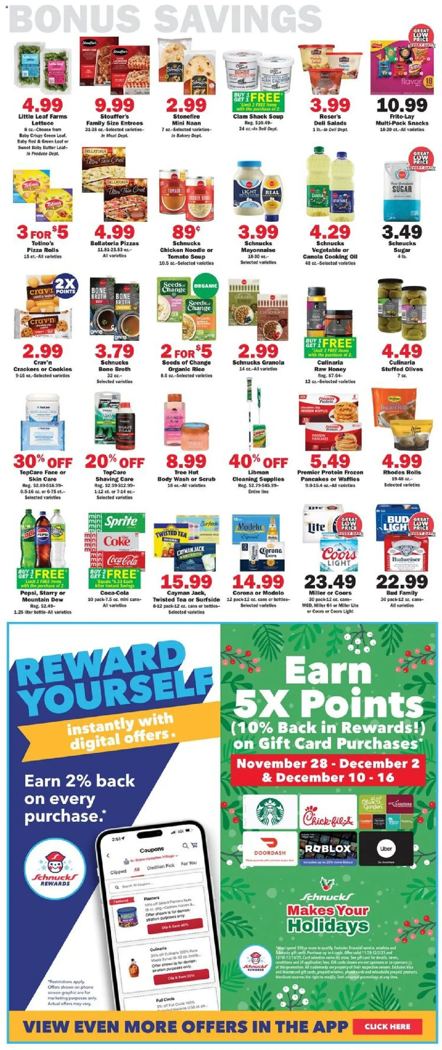 Schnucks Weekly Print Ad - MO - valid from 28.11.2025 | Page: 3 | Products: Lettuce, Oil, Rice, Tea
