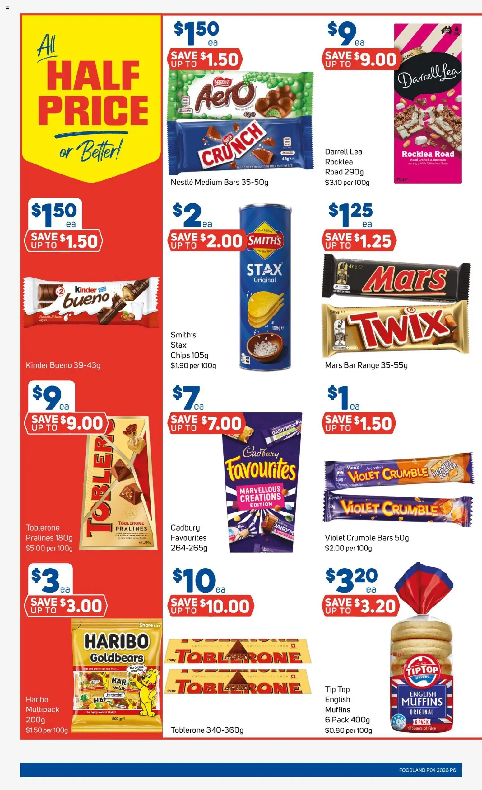 Foodland catalogue - valid from 21.01.2026 | Page: 6 | Products: Milk, Butter, Muffins, Bakery