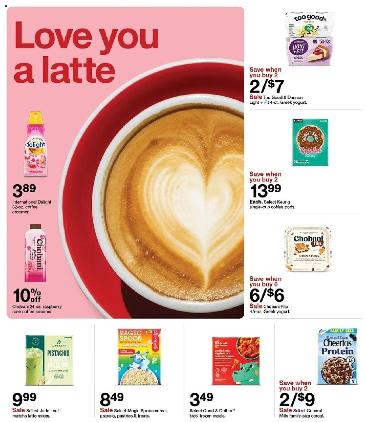 Target Weekly Ad - valid from 01.02.2026 | Page: 19 | Products: Yogurt, Coffee, Cookies, Raspberry