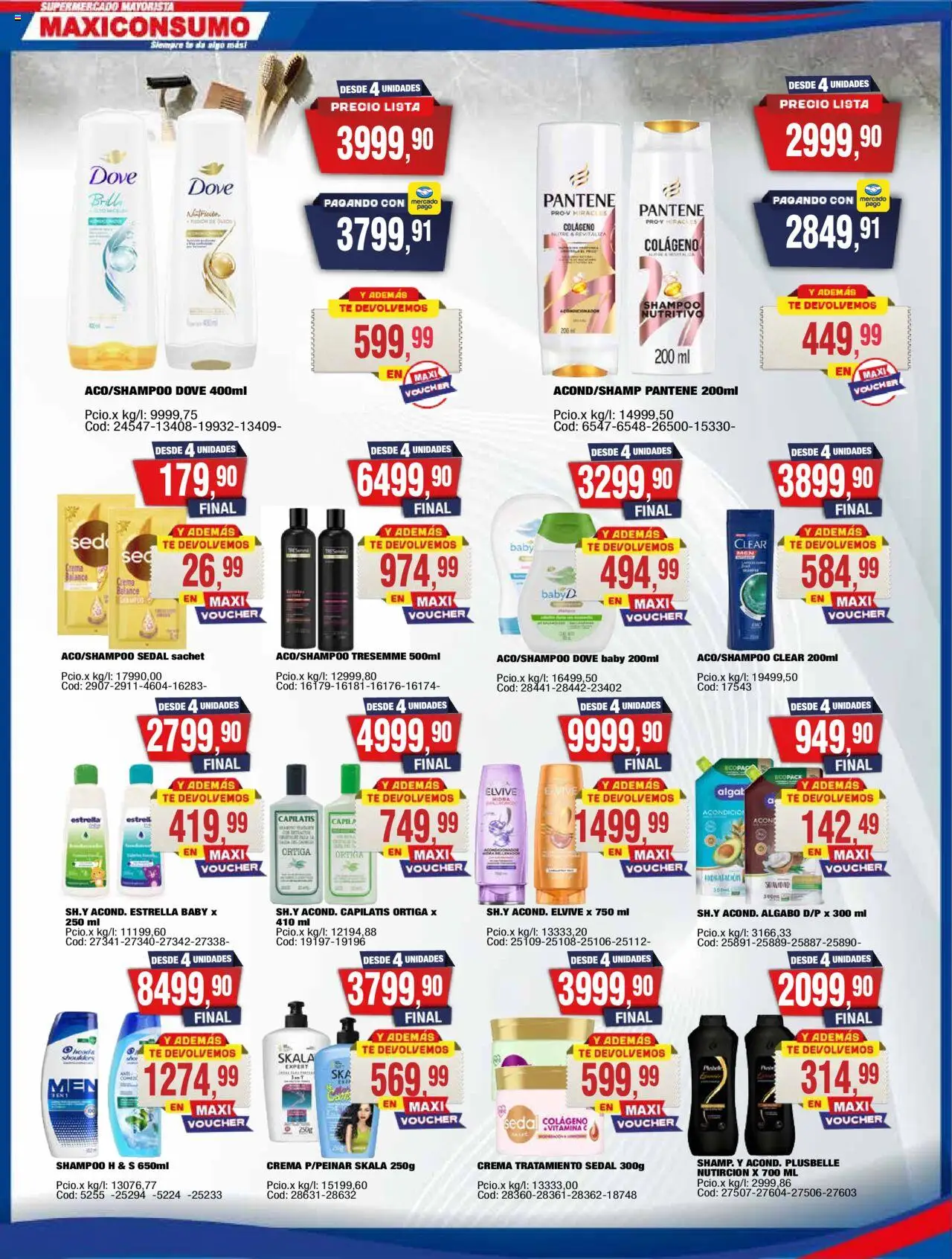 Maxiconsumo ofertas │ válido desde el 13.10.2025 | Página: 24 | Productos: Shampoo, Té, Crema