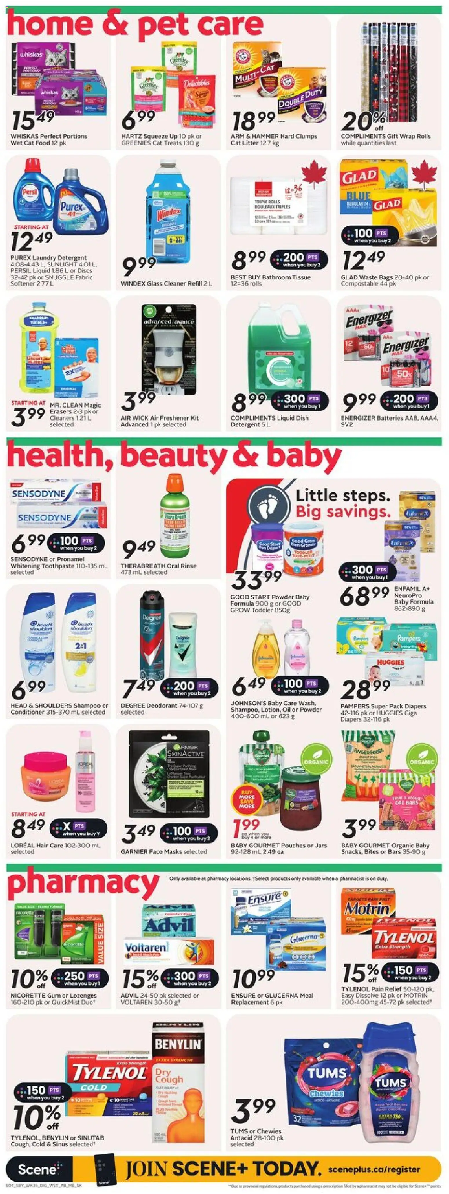 Safeway flyer valid from 18.12.2025 | Page: 12 | Products: Powder, Shampoo, Conditioner, Detergent