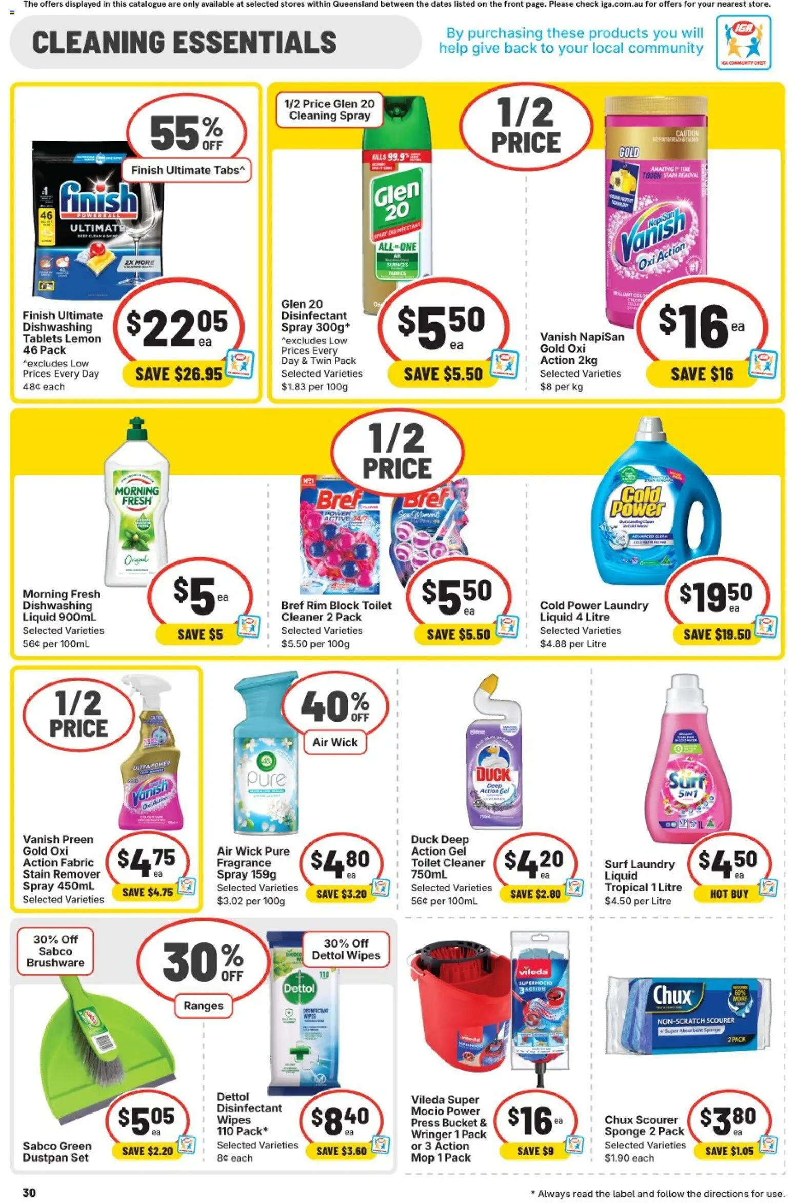 IGA catalogue - valid from 28.01.2026 | Page: 26 | Products: Toilet, Duck, Dustpan, Press