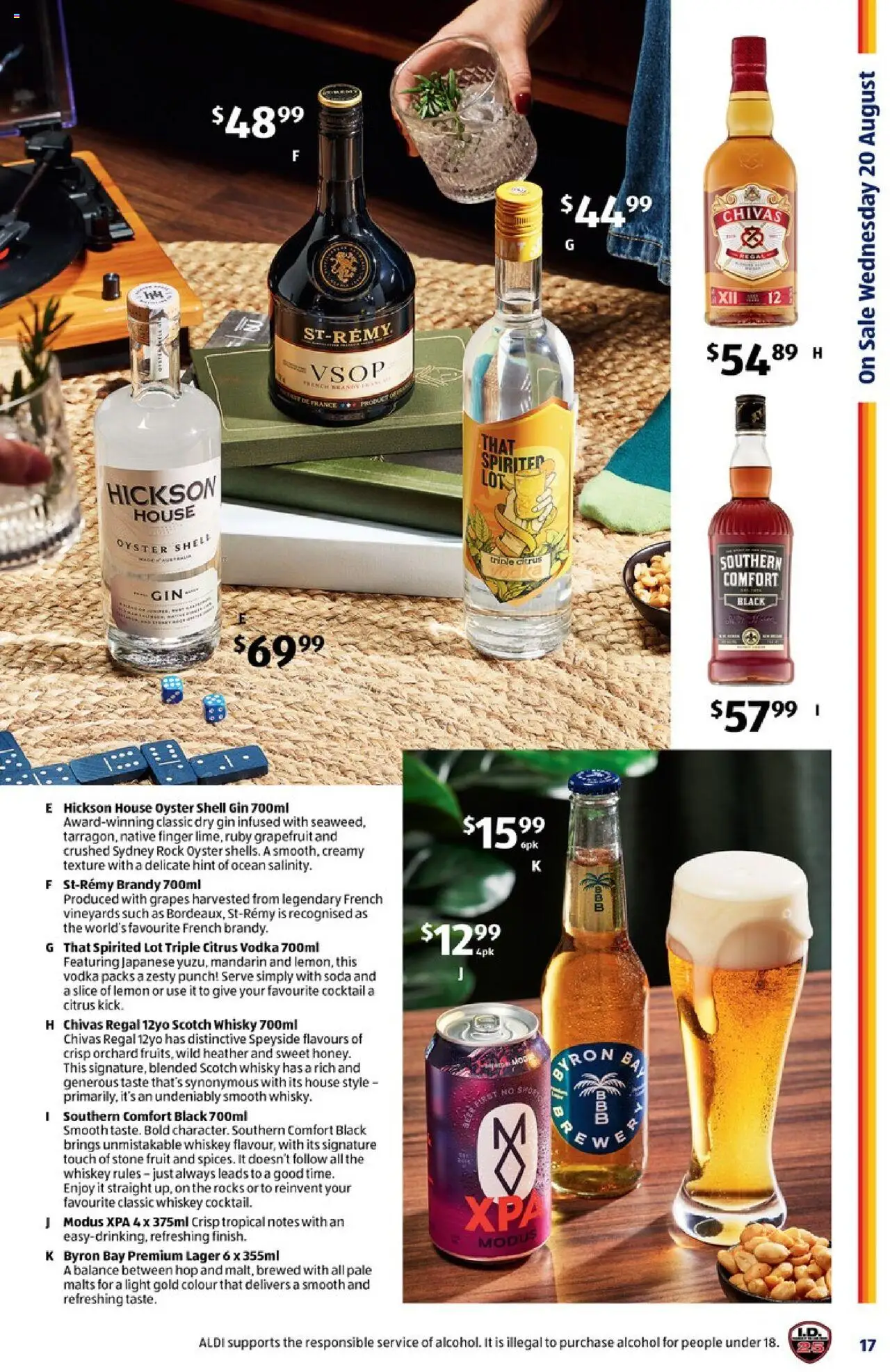 Aldi catalogue - valid from 20.08.2025 | Page: 17 | Products: Light, Whiskey, Scotch, Grapes