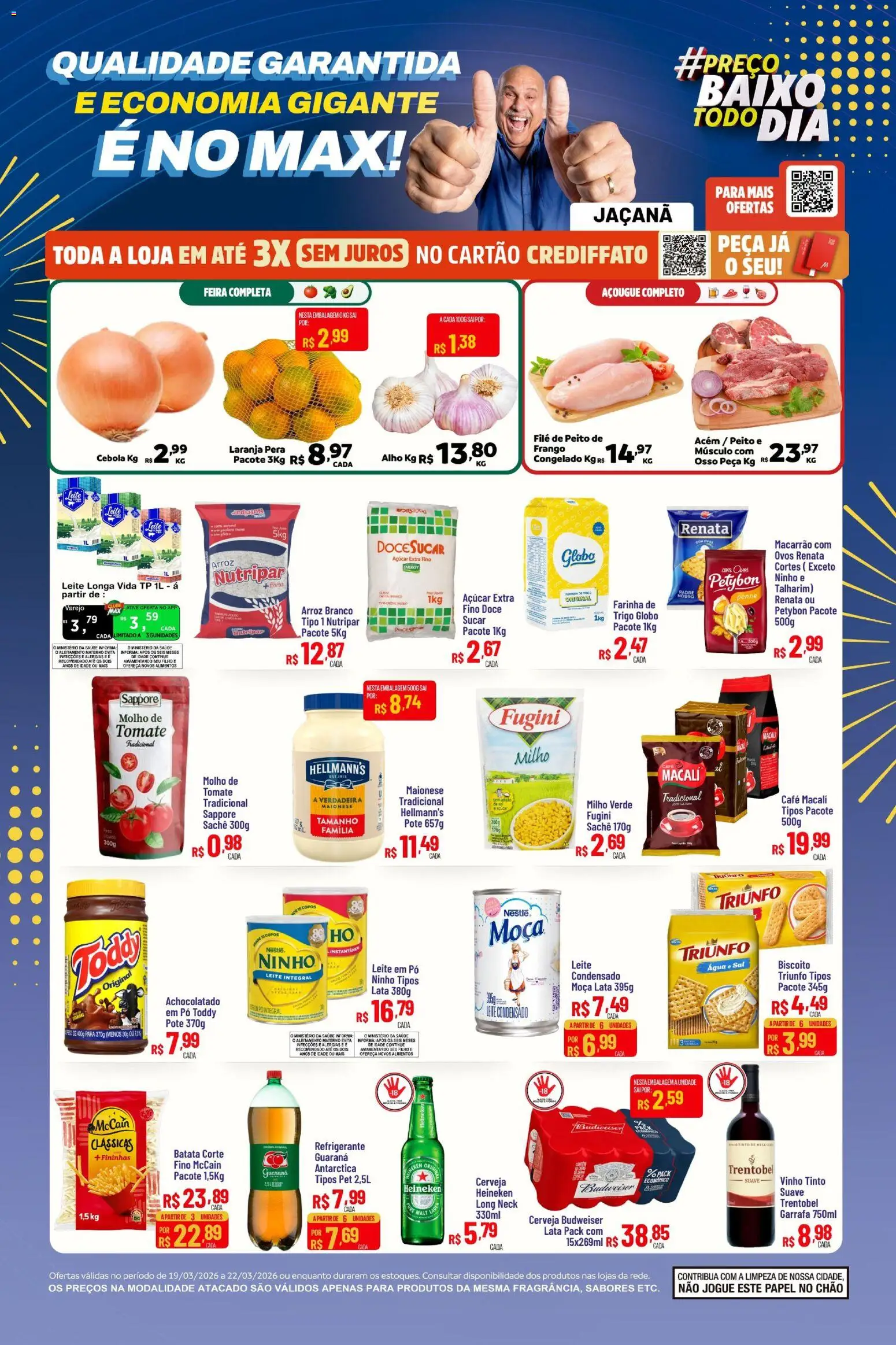 Max Atacadista Folheto - válido de 19.03.2026 | Página: 2 | Produtos: Achocolatado, Leite, Frango, Leite em pó