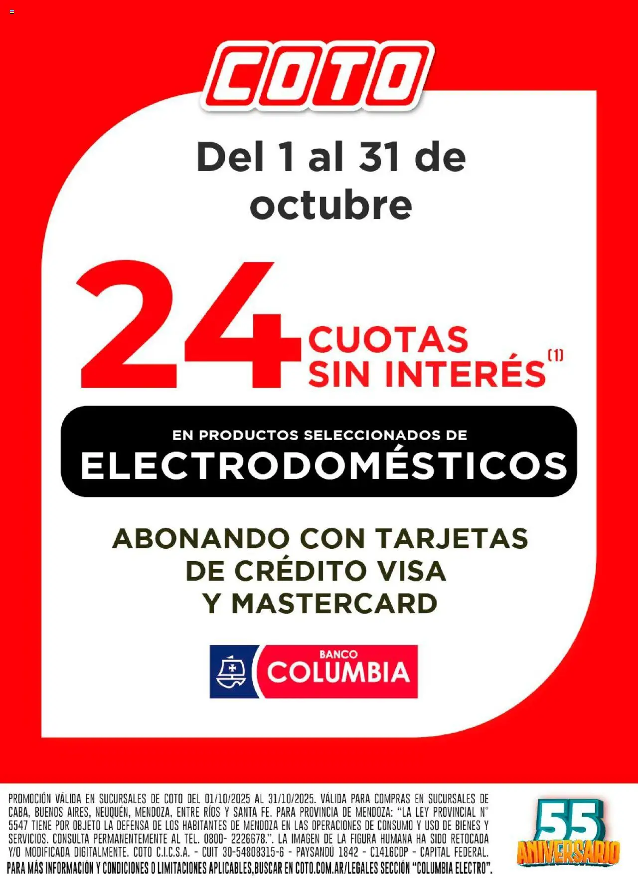Coto - Coluoct │ válido desde el 01.10.2025 | Página: 1 | Productos: Banco