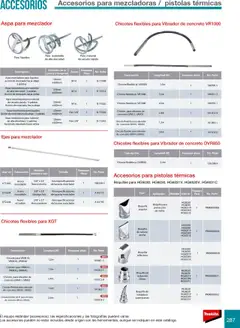 Vista previa de Makita catálogo Accesorios, nuevo folleto de la tienda, válido en México a partir del 08.07.2024 | Página: 287 | Productos: Paleta, Tornillo, Flexible, Mezclador