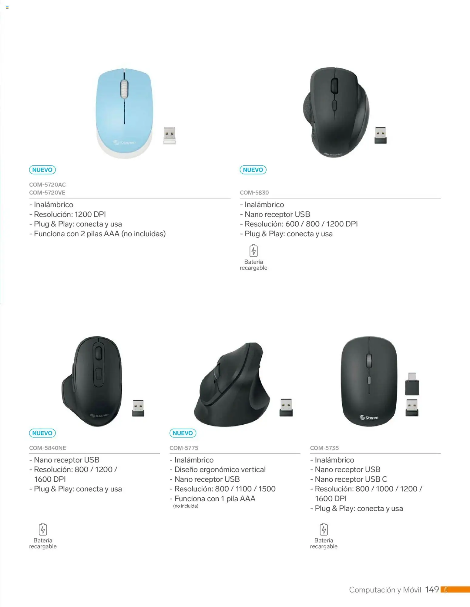 Nuevas ofertas de Steren válidas en toda la República Mexicana desde el 01.01.2026. ¡Encuentra las mejores ofertas en Steren catálogo! | Página: 161 | Productos: Movil, Pila, Batería, Pilas