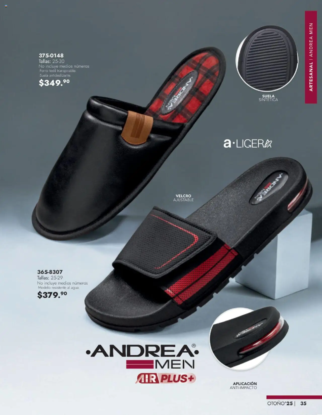 Nuevas ofertas de Andrea válidas en toda la República Mexicana desde el 22.08.2025. ¡Encuentra las mejores ofertas en Andrea - Catálogo Calzado Caballero - Otoño! | Página: 35