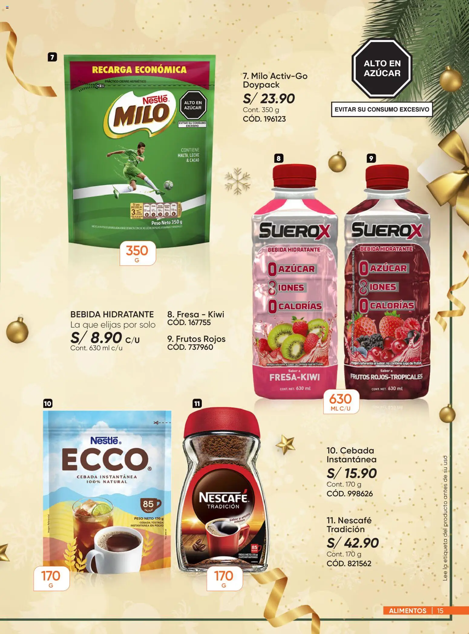 Catálogo Azzorti válido desde 03.11.2025 | Página: 15 | Productos: Leche, Jugo, Kiwi, Polvo