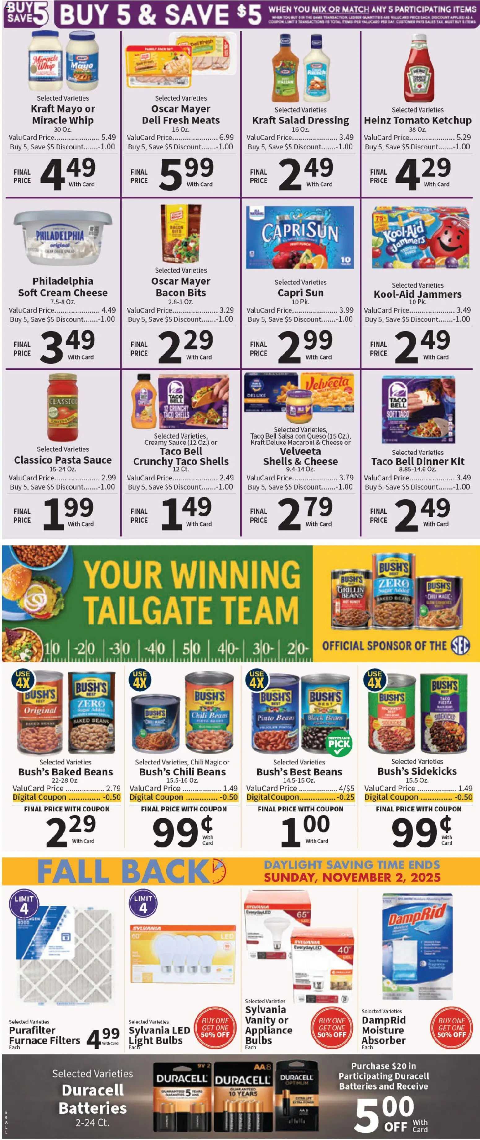 Food City Weekly Ad - valid from 29.10.2025 | Page: 7 | Products: Cheese, Pasta, Ketchup, Sauce