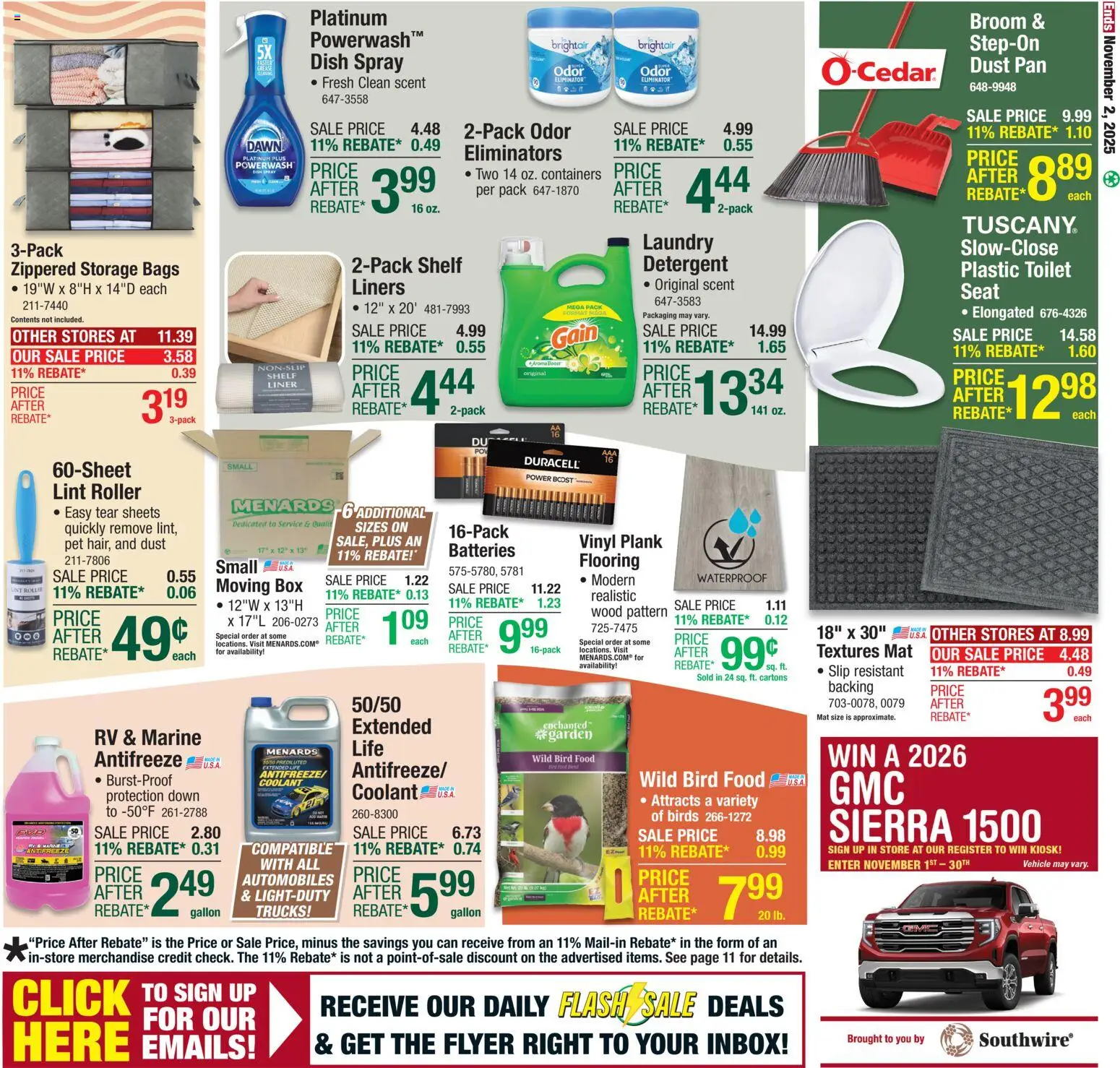 Menards Weekly Ad - valid from 22.10.2025 | Page: 20 | Products: Box, Pan, Fish, Antifreeze