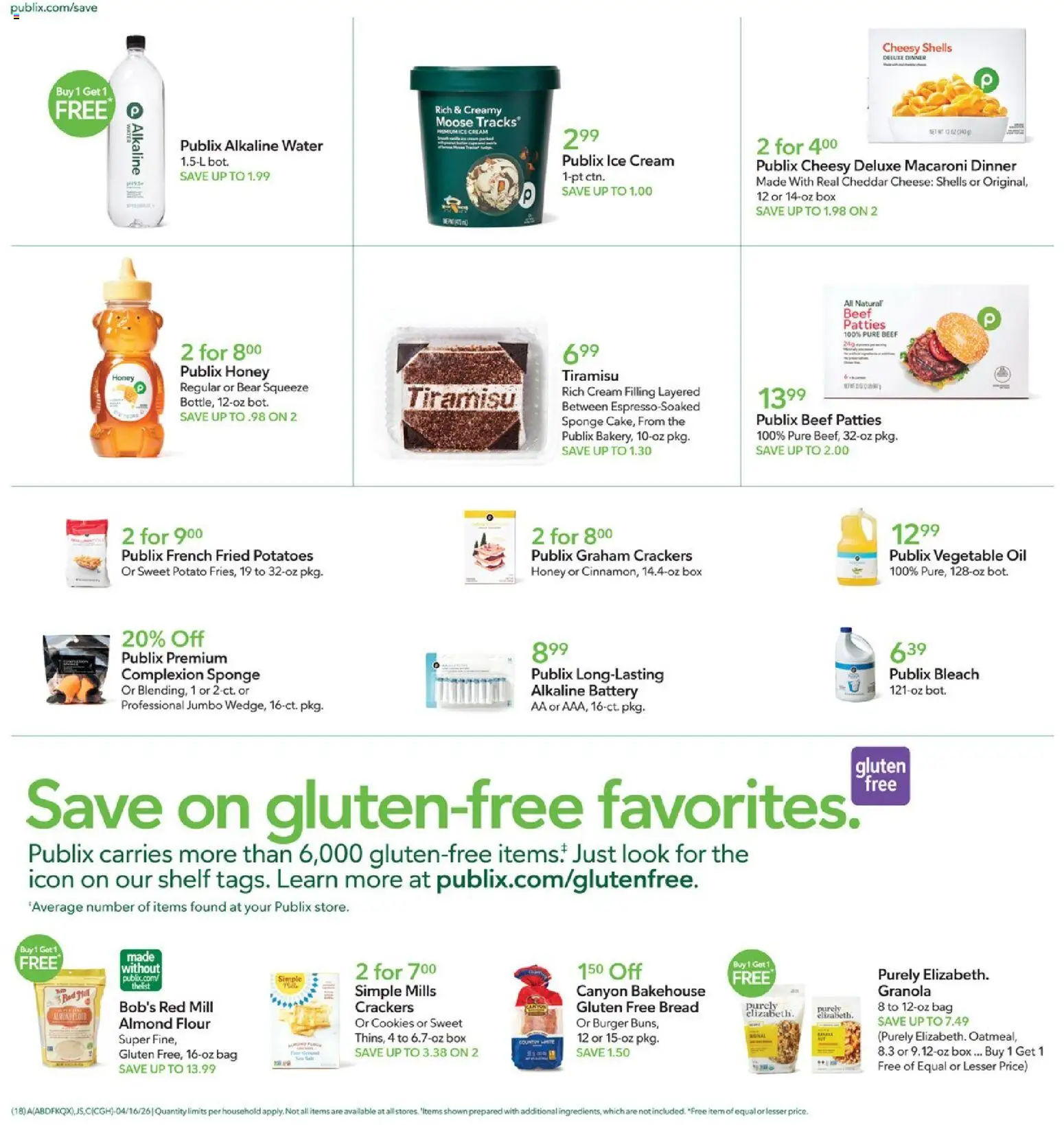 Publix Weekly Ad - valid from 15.04.2026 | Page: 18 | Products: Shelf, Box, Battery, Potatoes