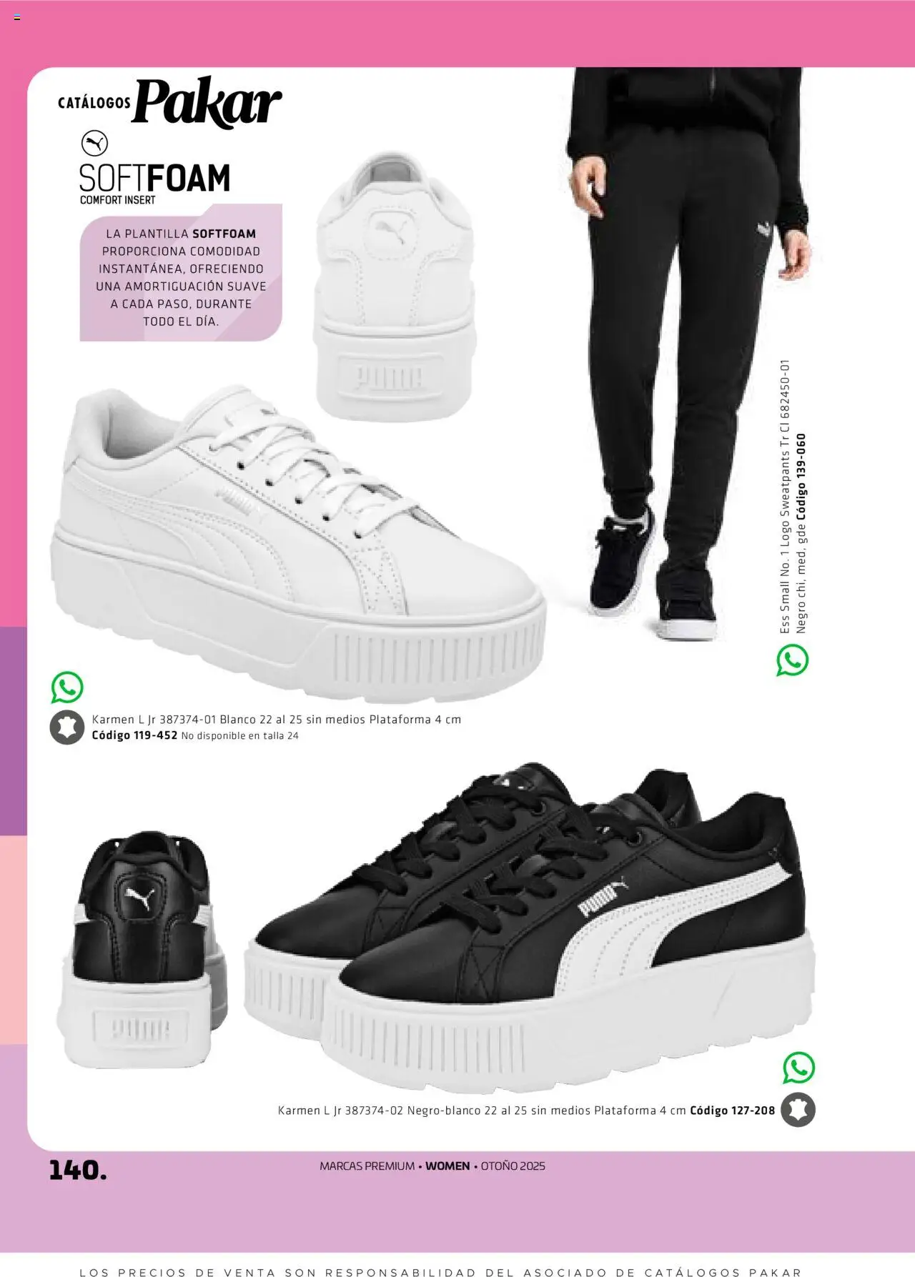 Nuevas ofertas de SC Pakar válidas en toda la República Mexicana desde el 29.08.2025. ¡Encuentra las mejores ofertas en SC Pakar - Catálogo Otoño Women! | Página: 140