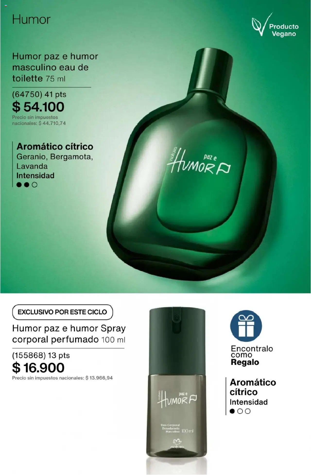 Natura - Catálogo Ciclo 15 │ válido desde el 01.10.2025 | Página: 73 | Productos: Eau de toilette, Desodorante