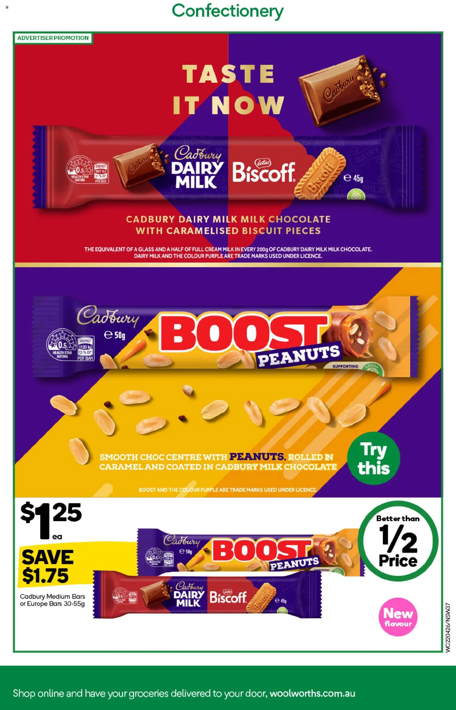 Woolworths catalogue - valid from 22.04.2026 | Page: 37 | Products: Milk, Dairy, Peanuts, Cream
